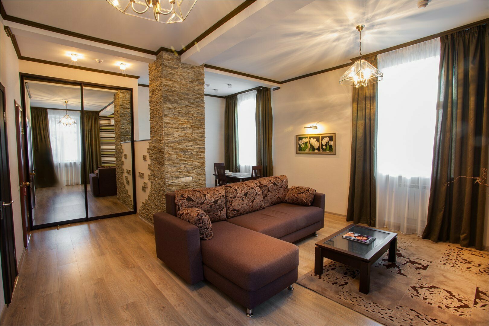 Апартаменты с 1 спальней