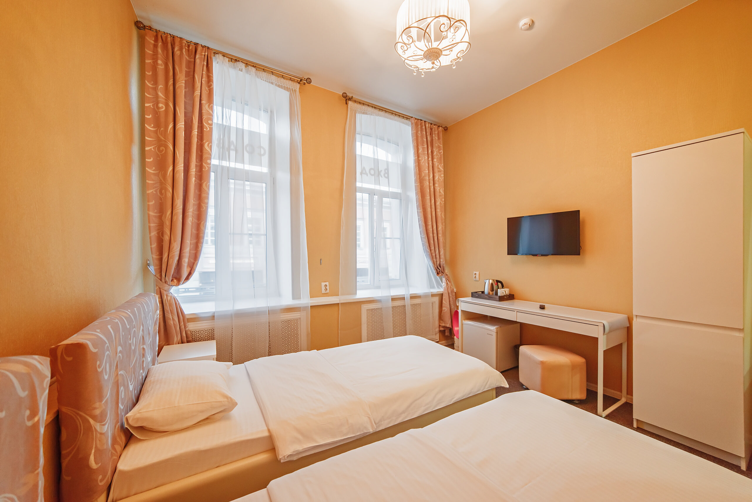 Двухместный номер с 2 отдельными кроватями, вид на город