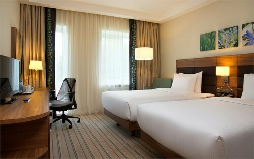 Стандарт с двумя раздельными односпальными кроватями в Hilton Garden Inn Moscow New Riga