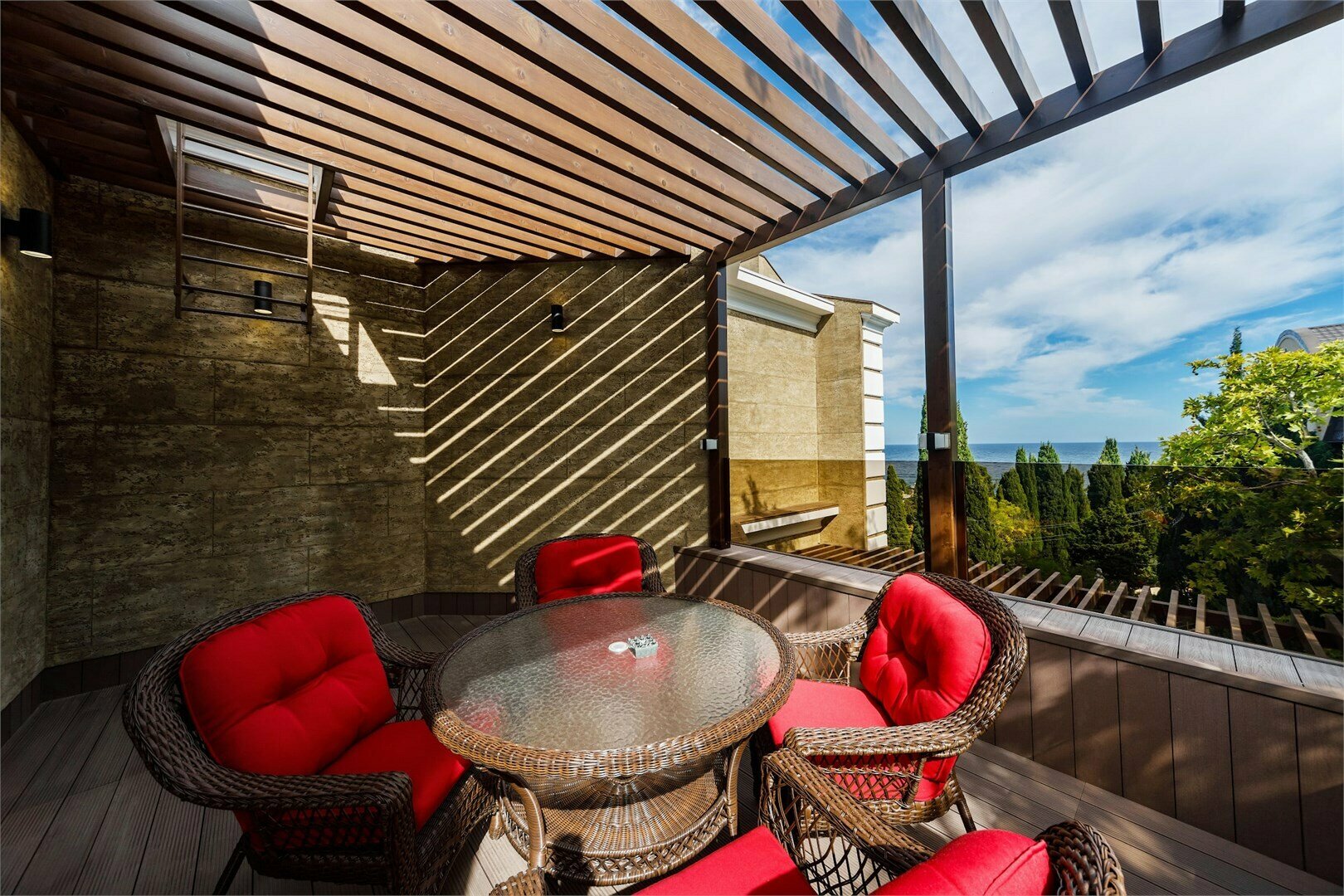 Студия  (twin) с видом на море