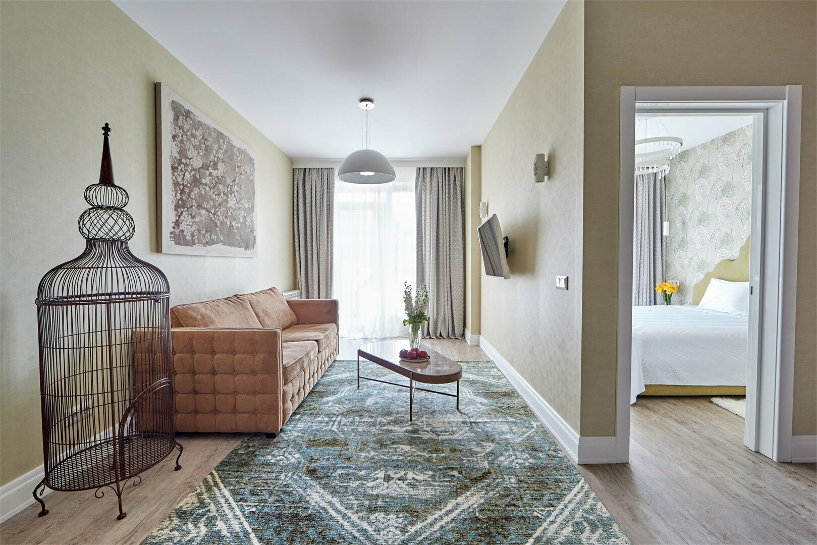 Люкс без балкона (гостиная и спальня)