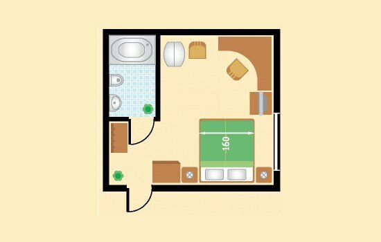 Полулюкс DBL с проектором 203