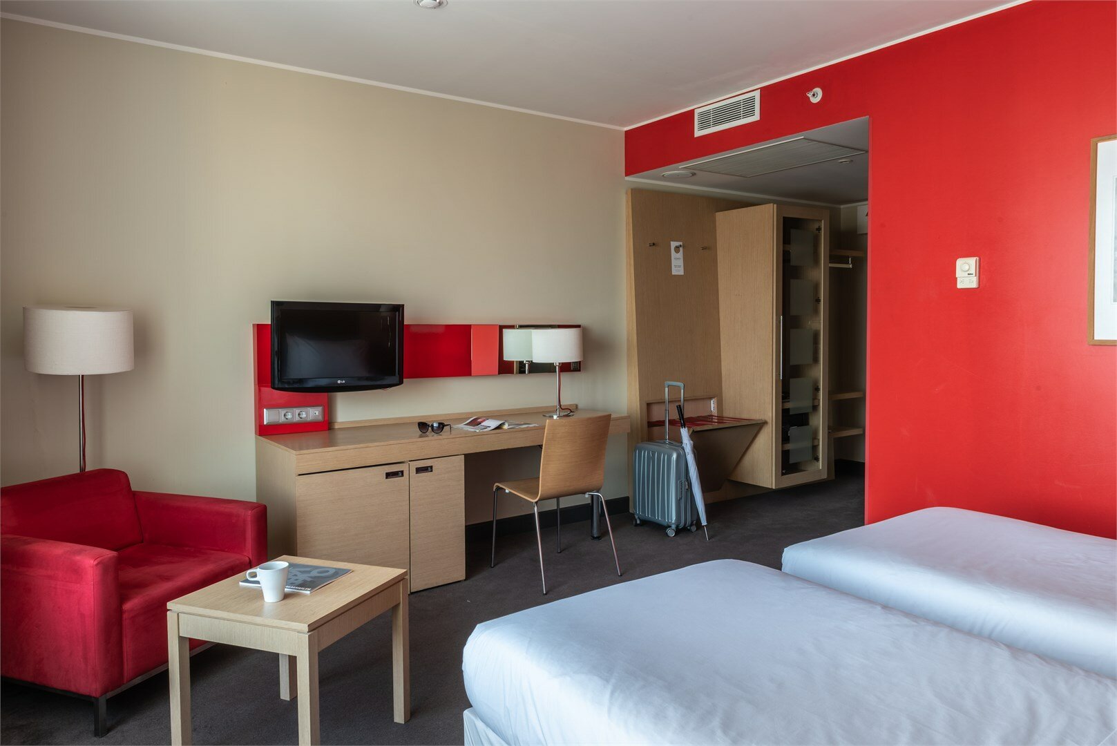 Стандарт с двумя кроватями с видом на город