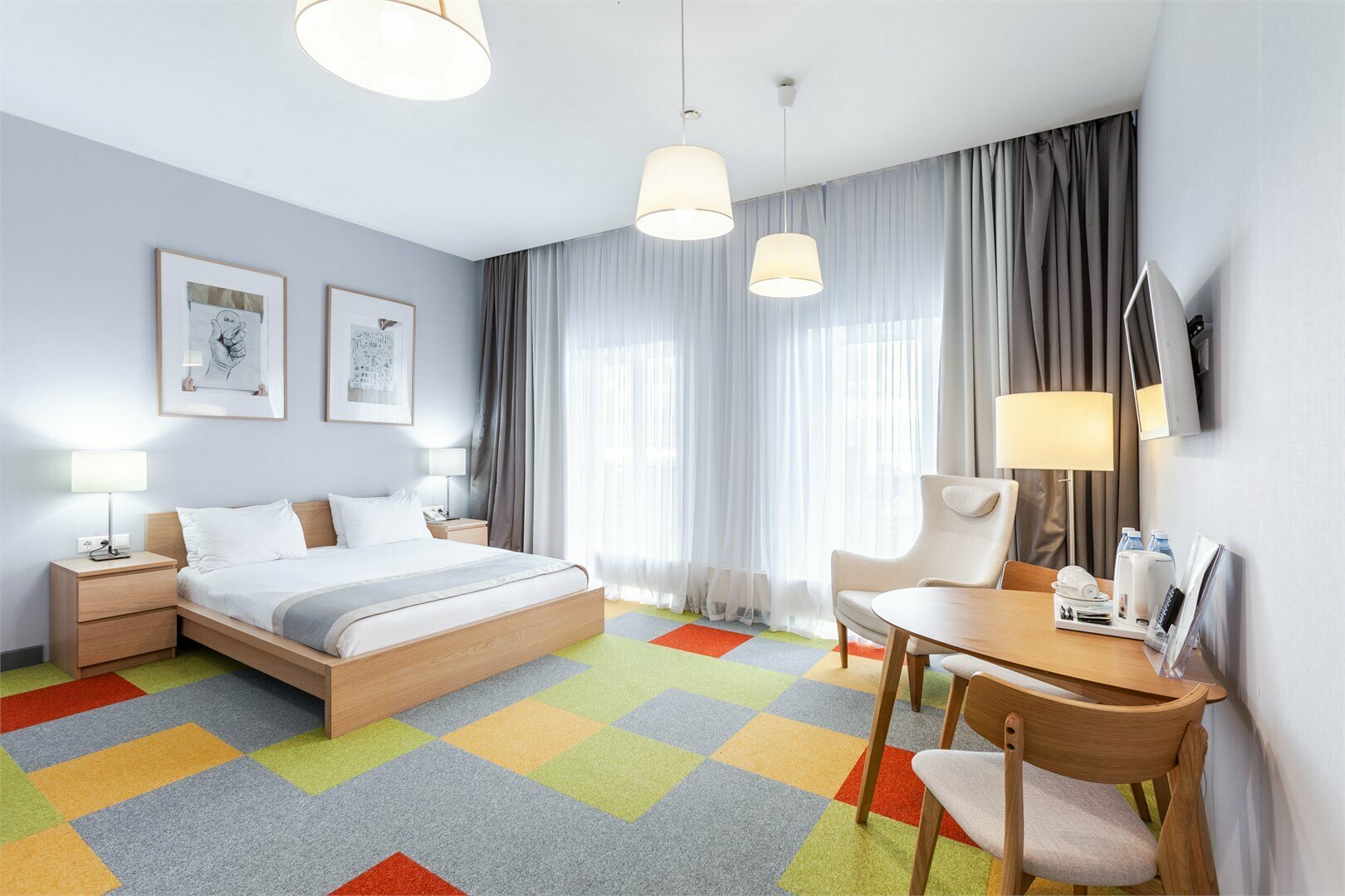 Полулюкс с видом на Волгу 1 кровать