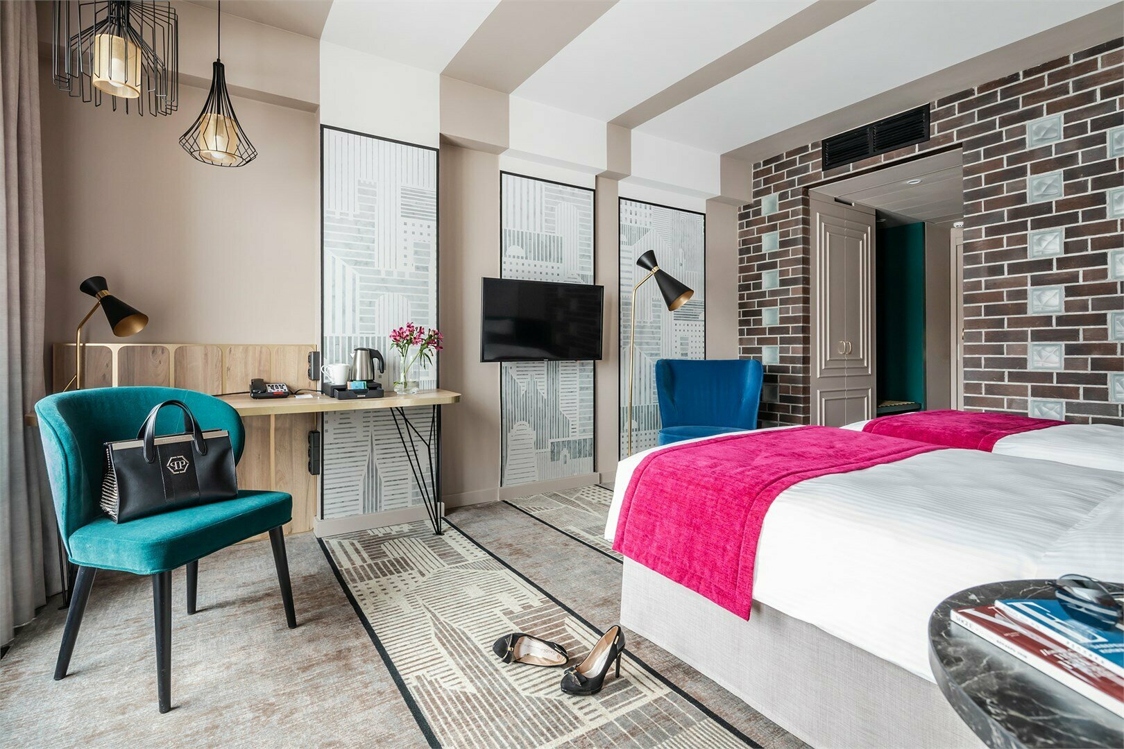 Номер Classic, с видом на город - с 2 односпальными кроватями