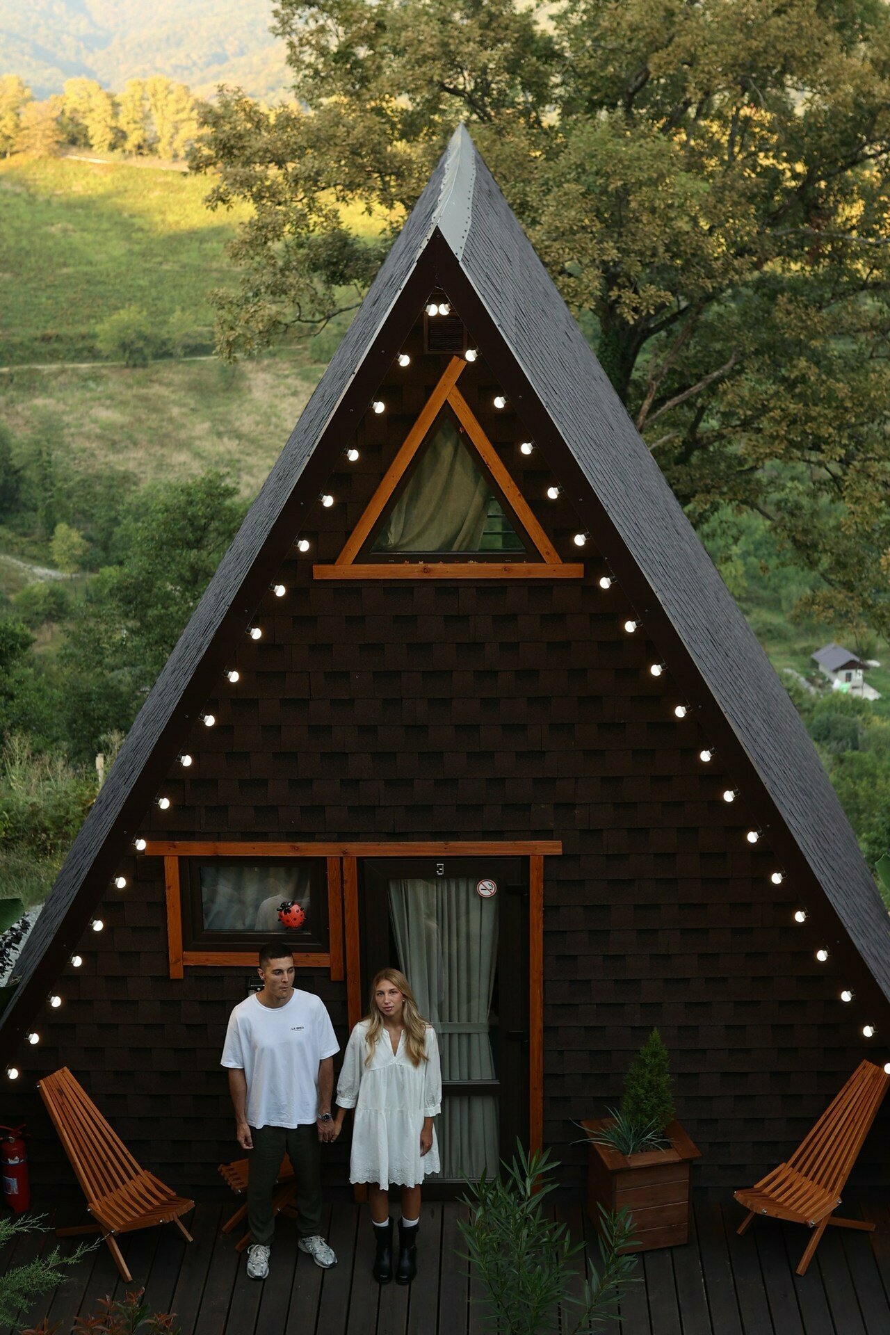 А-Фрейм 4 с видом на горы