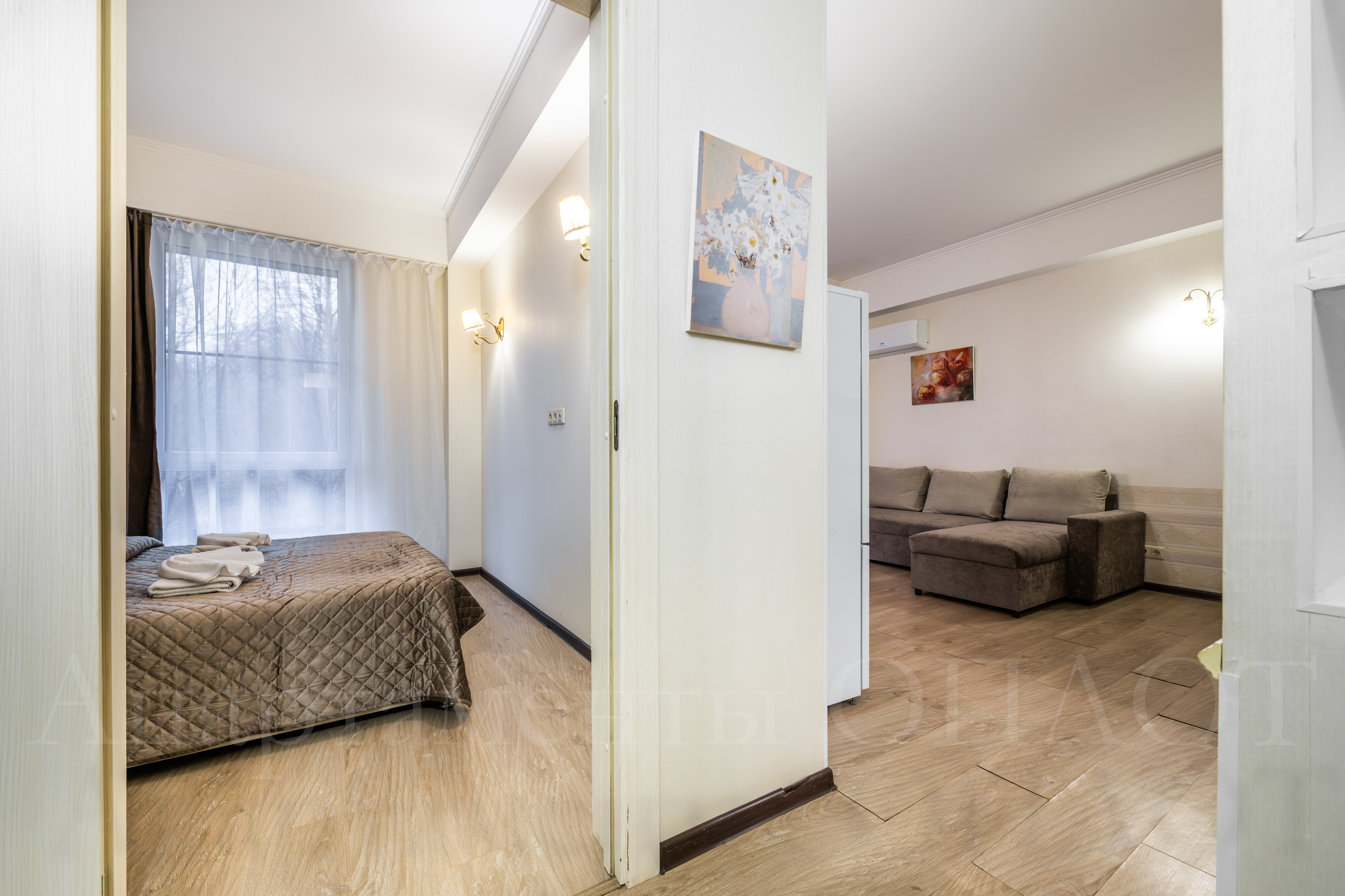 Классические апартаменты с двумя спальнями и ванной  65 м2 № 2