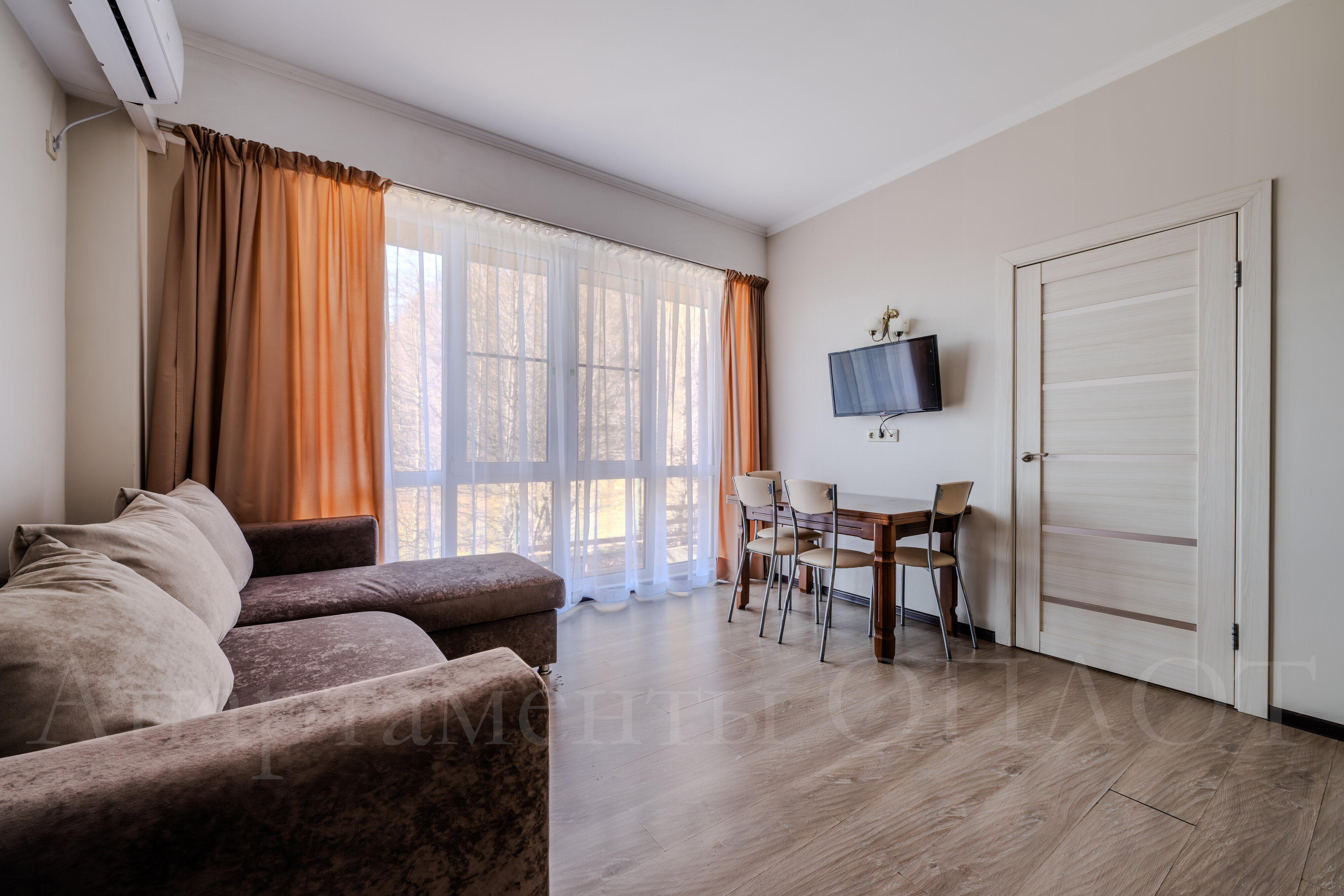 Классические апартаменты с одной  спальней  60 м2  №1