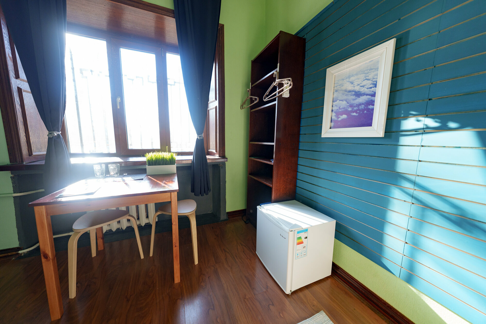 Двухместный номер с 1 кроватью и общей ванной комнатой