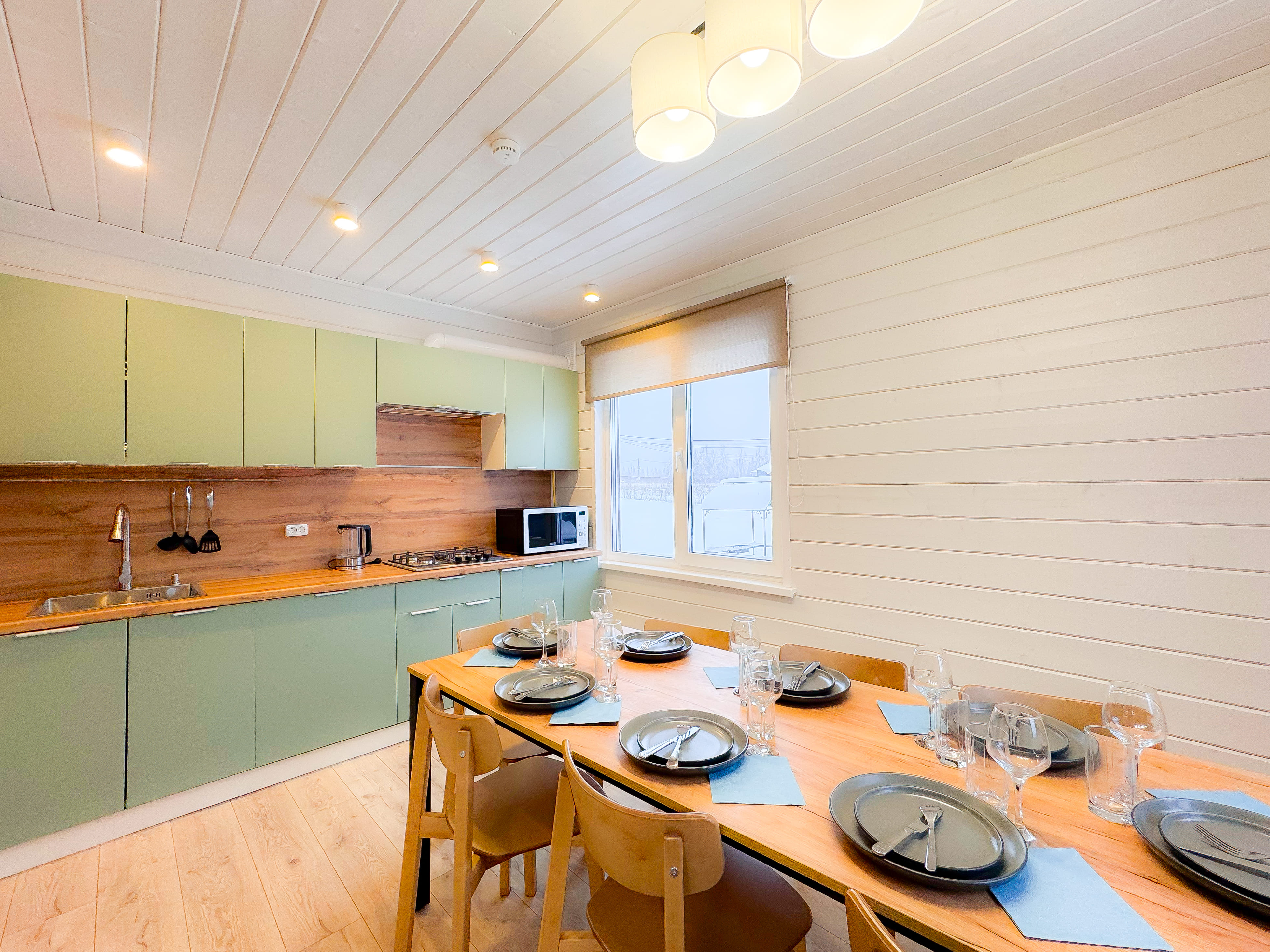 Коттедж улучшенный с мангальной зоной