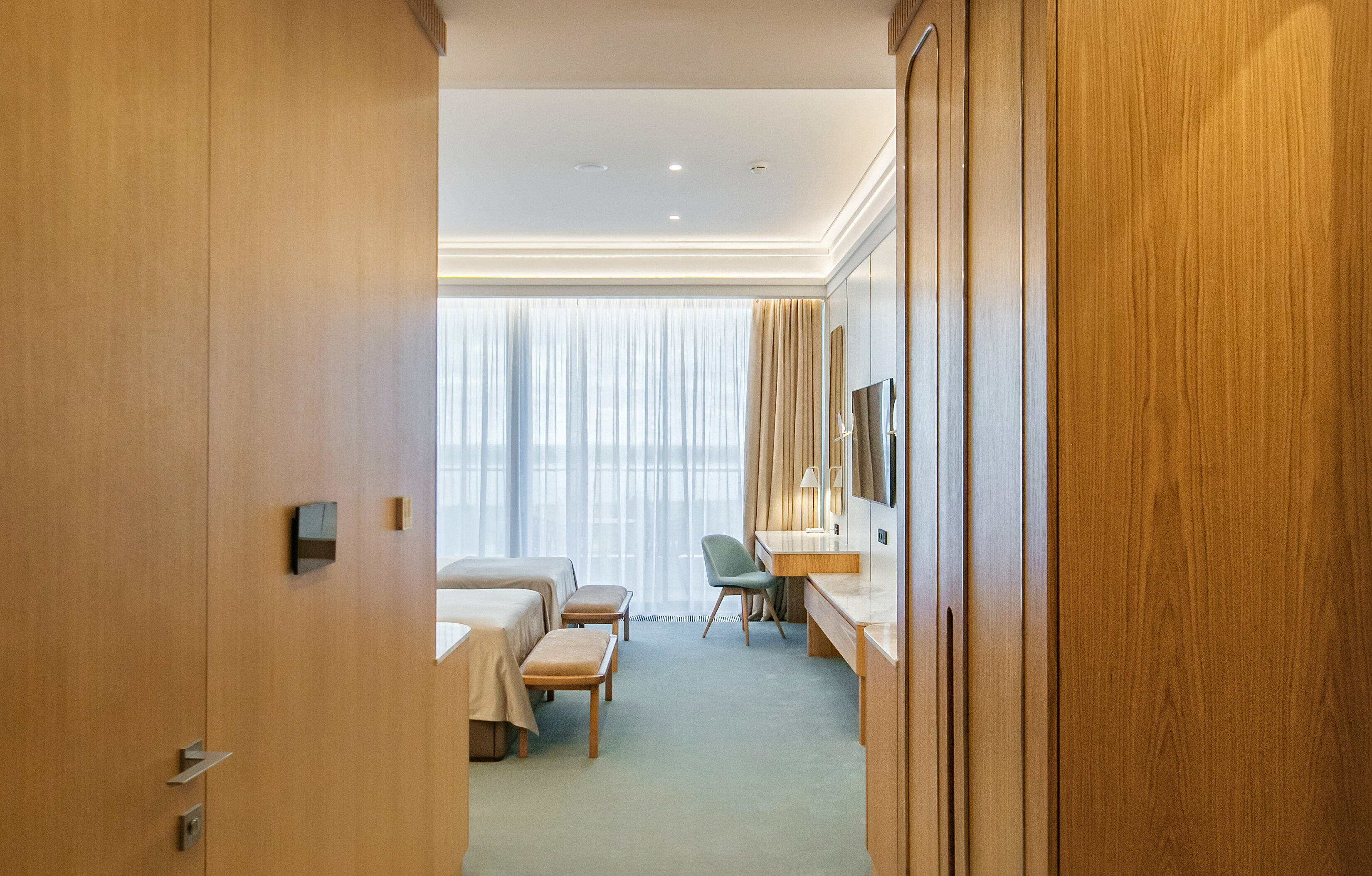 Комфорт с двумя раздельными кроватями и видом на реку