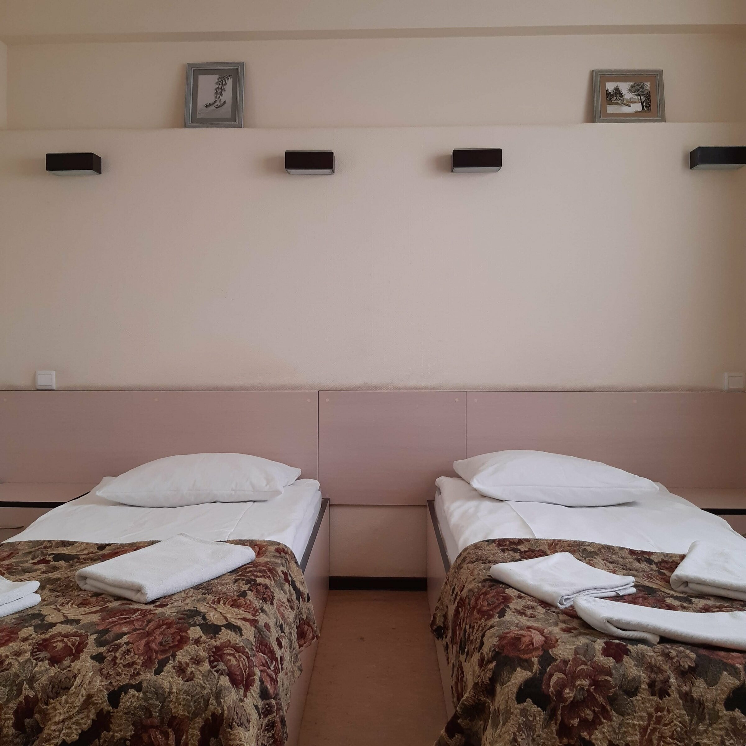 Небольшой двухместный номер с 2 отдельными кроватями