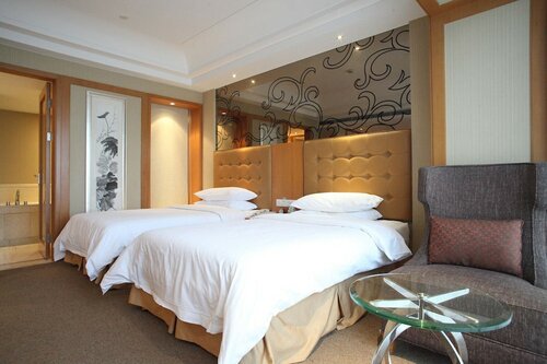 Двухместный номер «Делюкс» с 2 односпальными кроватями, 2 односпальные кровати в Jinling Plaza Changzhou