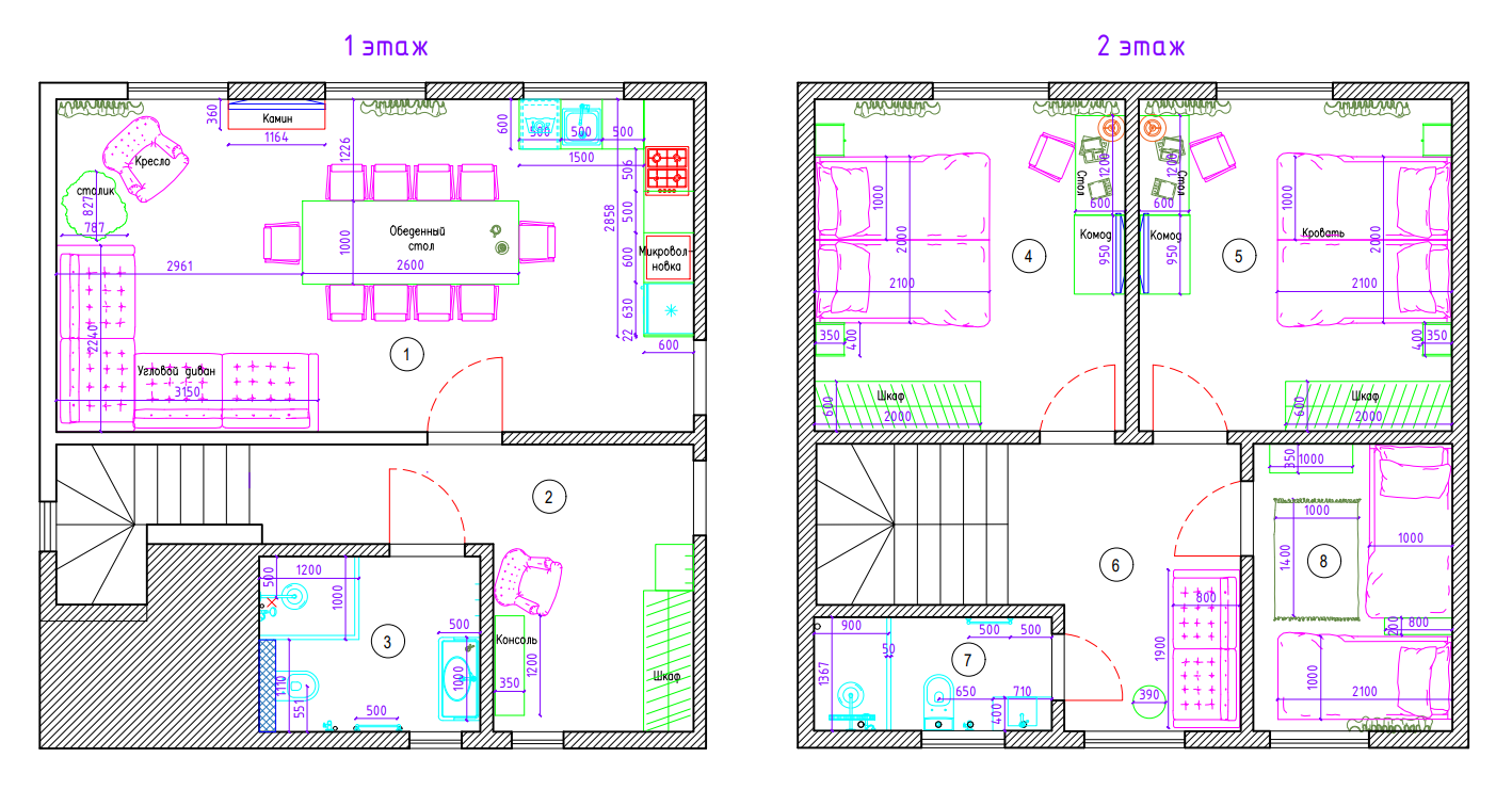 Шале с 3 спальнями