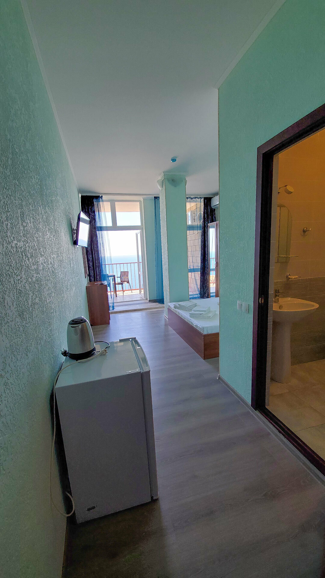 Двухместный номер Делюкс с 1 кроватью и балконом, вид на море