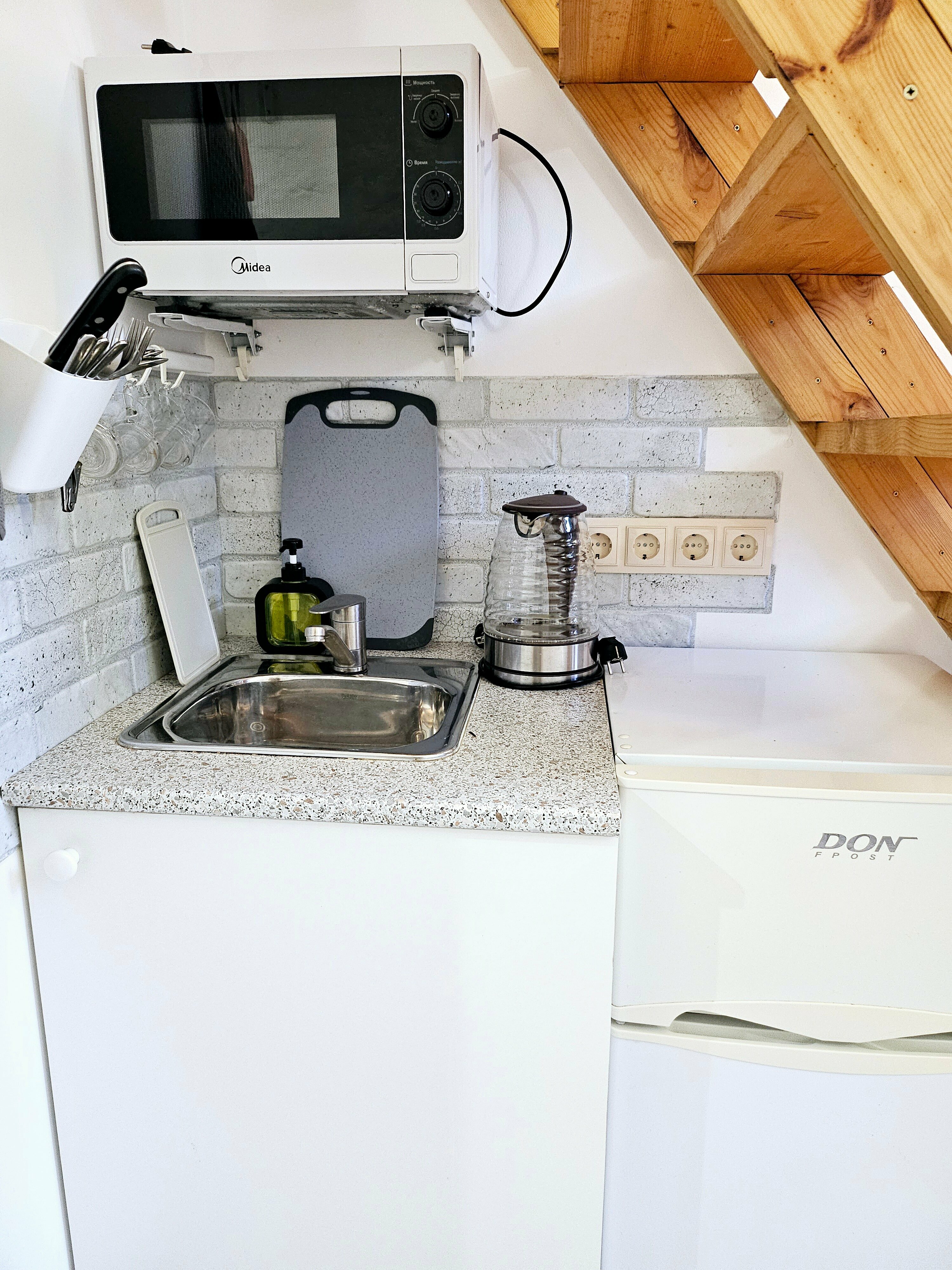 Двухуровневая студия для 3 гостей