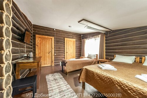 Бунгало "Семейный с каминным залом"