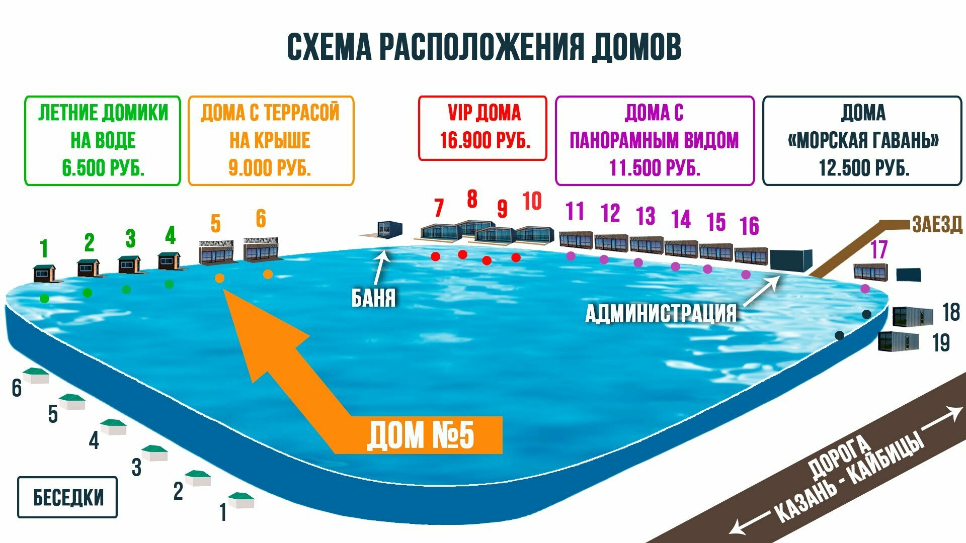 Дом с террасой на крыше №5