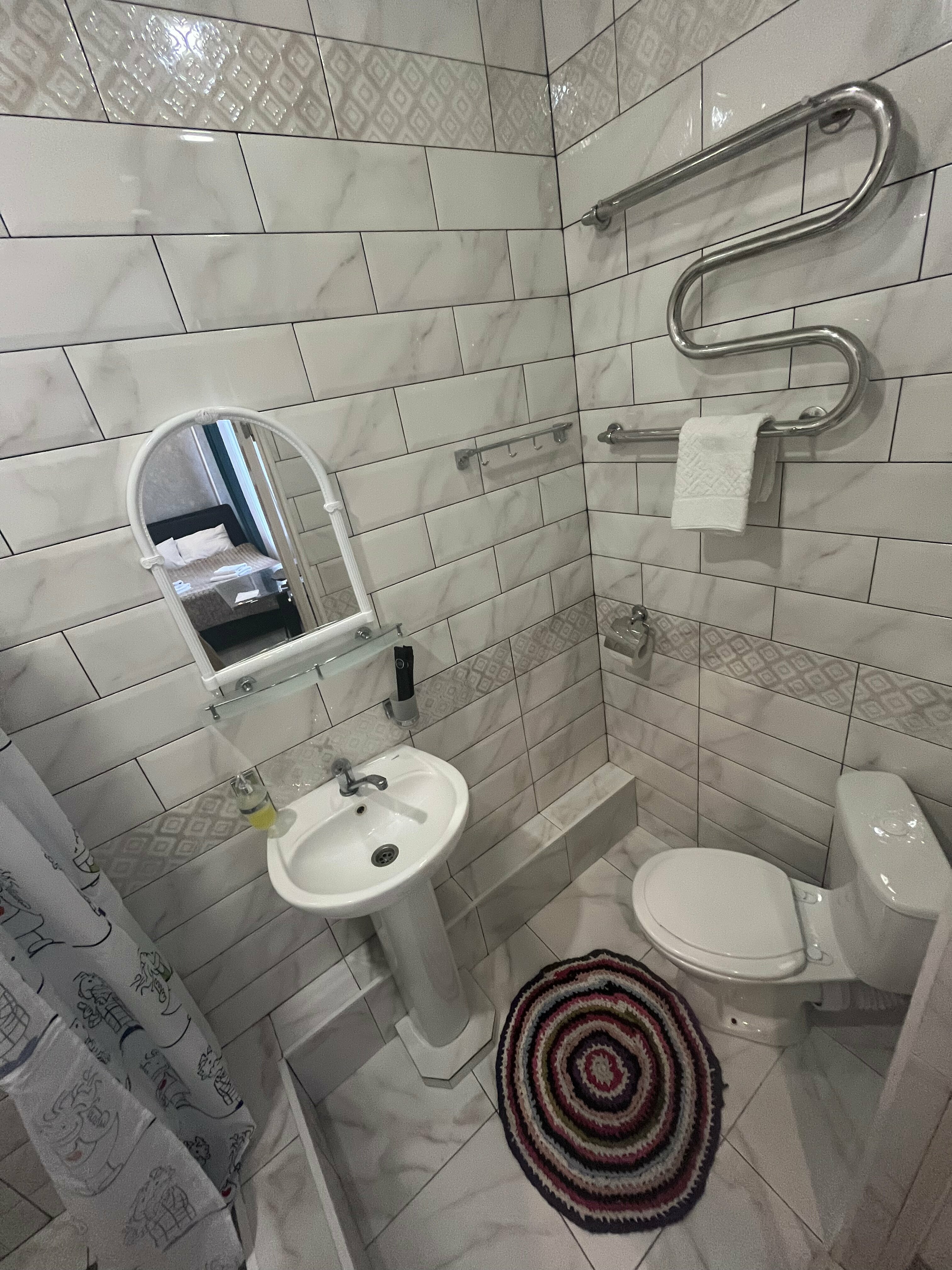 Двухместный номер с 1 кроватью и собственной ванной комнатой