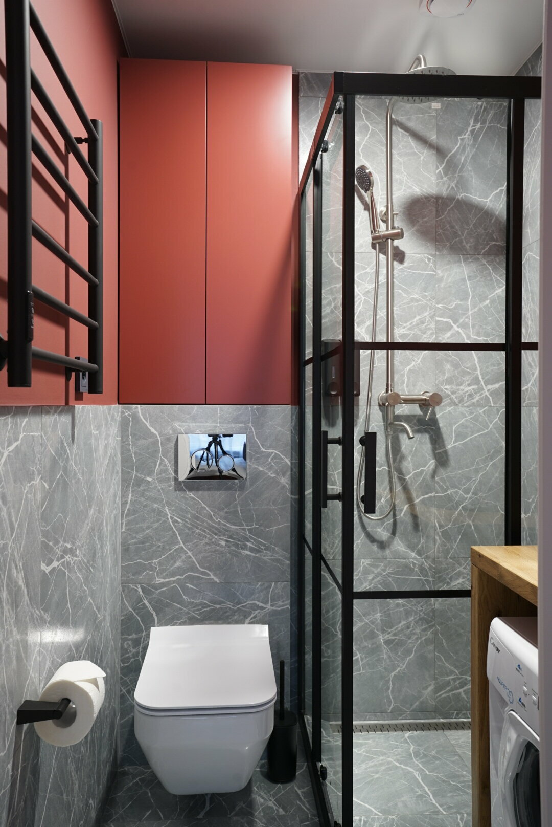 Студия "Бордовая" с кондиционером