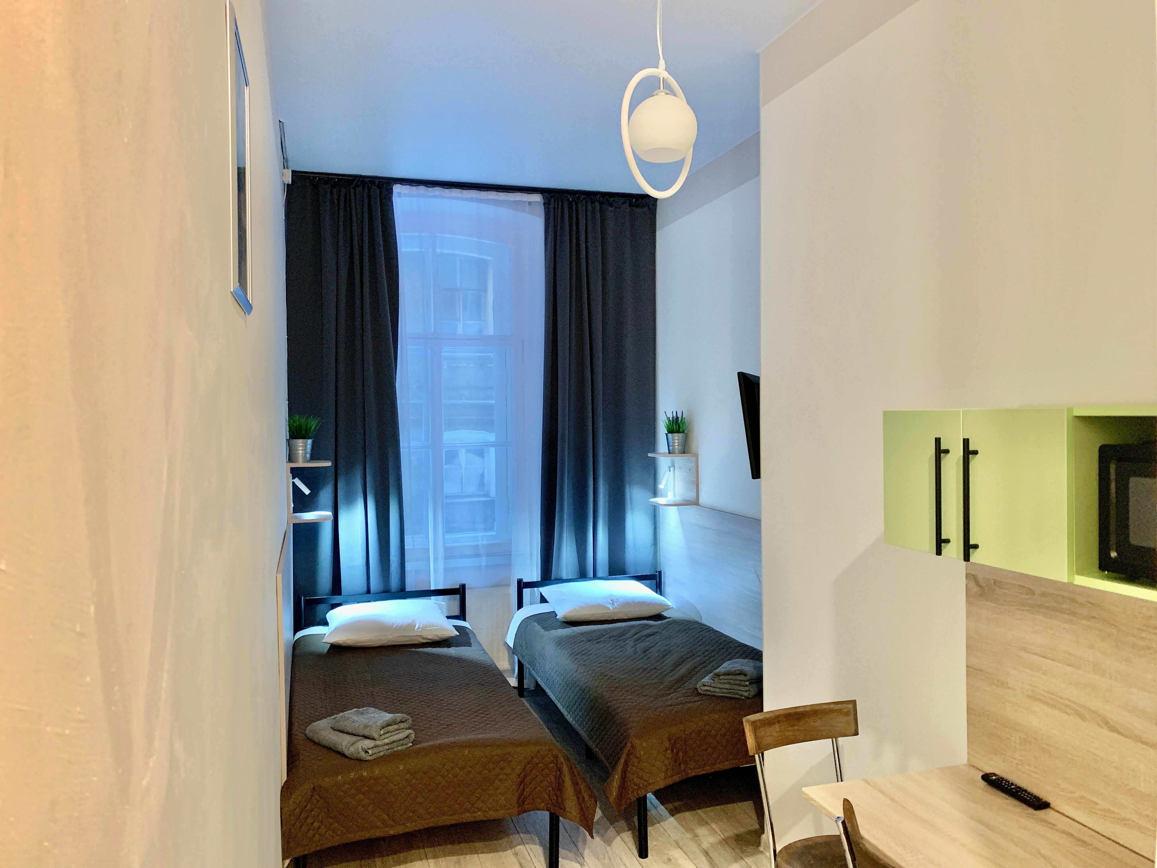 Двухместный номер с 2 отдельными кроватями и душем