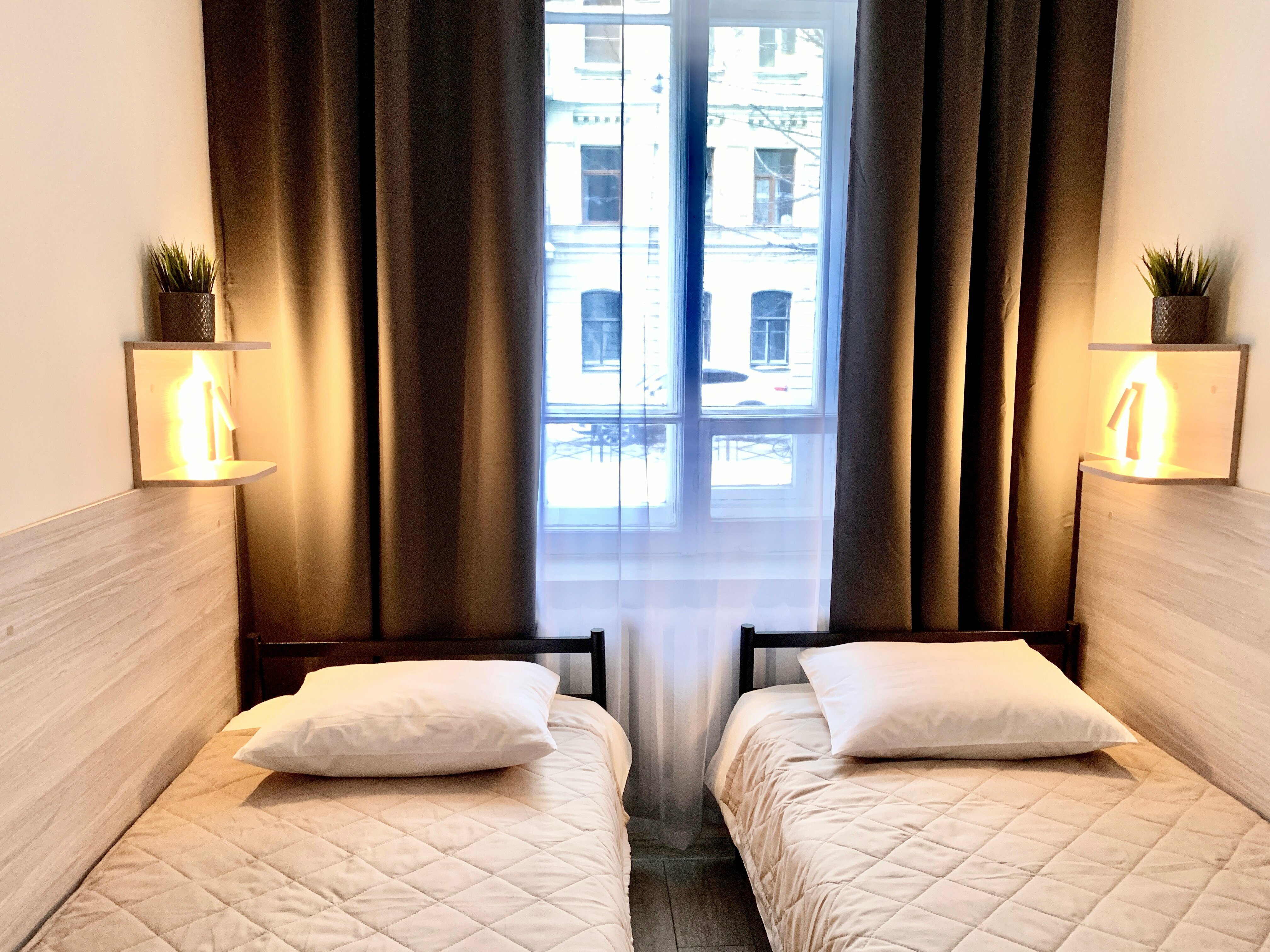 Двухместный номер с 2 отдельными кроватями и душем