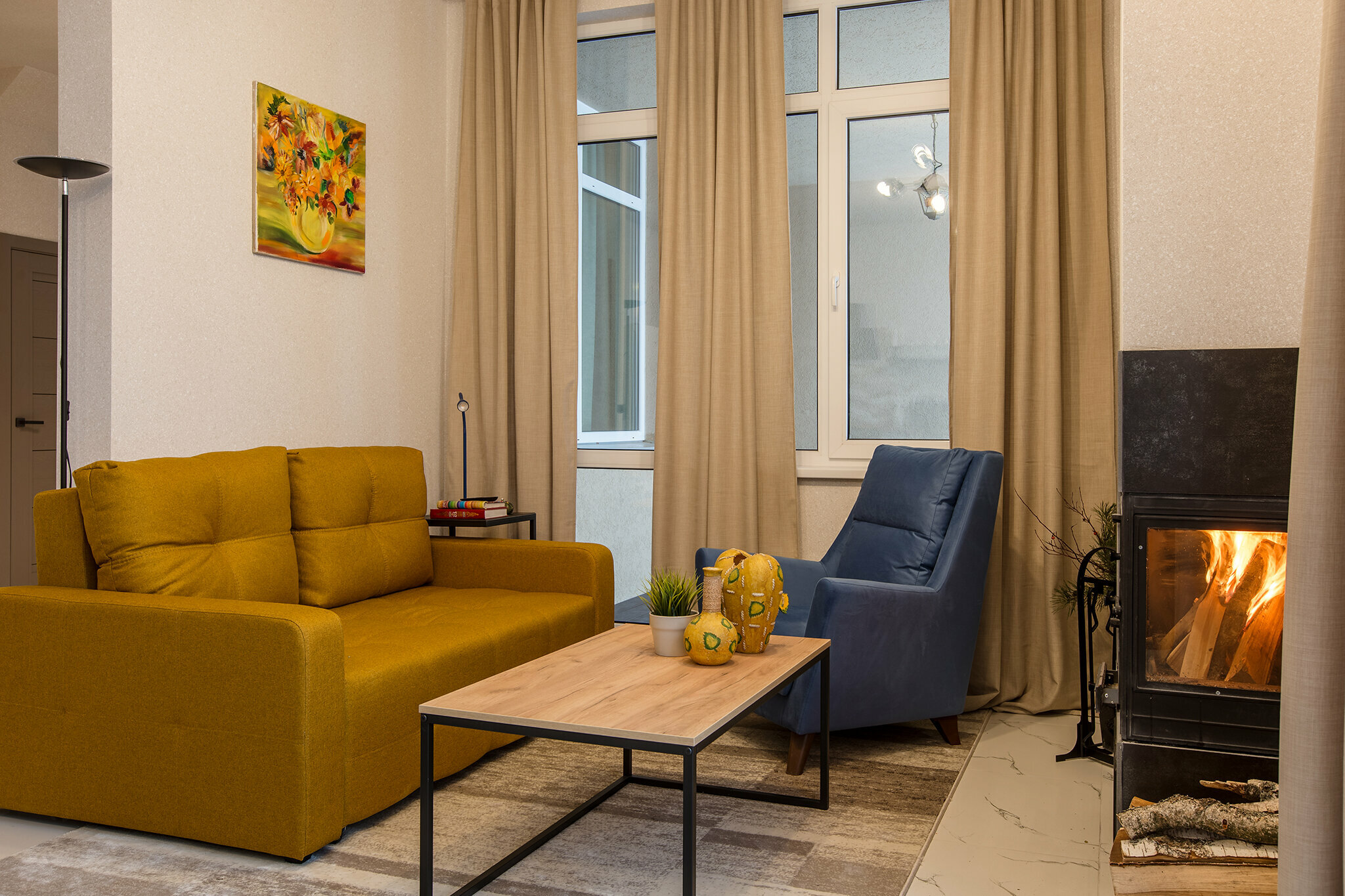 Таунхаус с балконом и уютной террасой