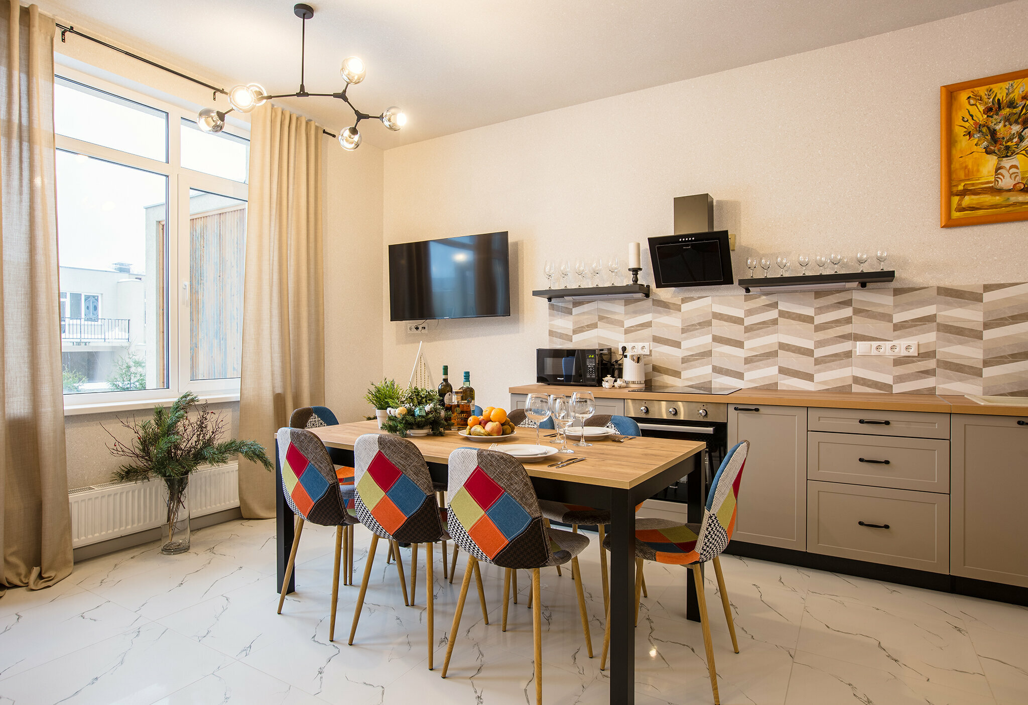 Таунхаус с балконом и уютной террасой