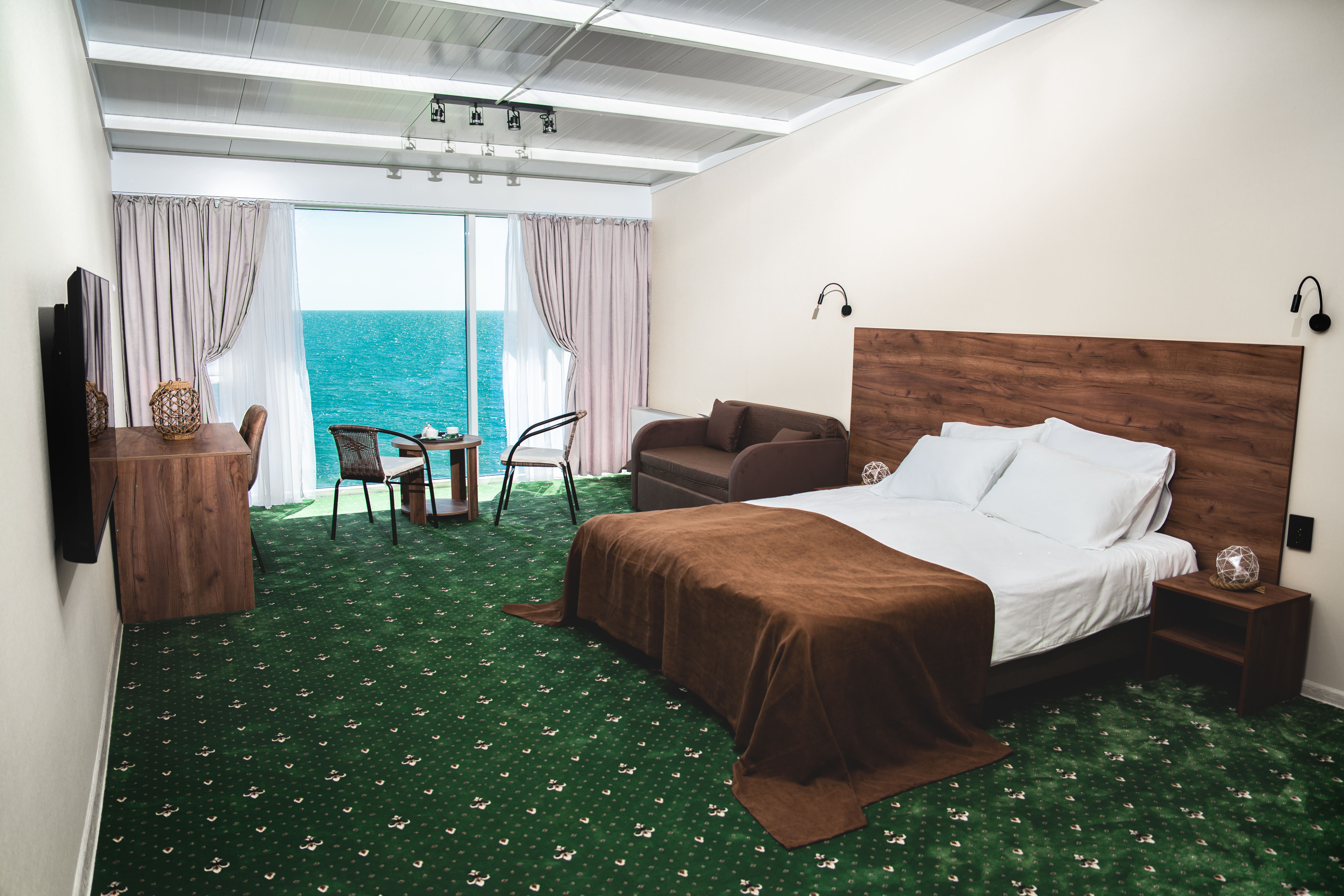 Двухместный номер с 1 кроватью и видом на море