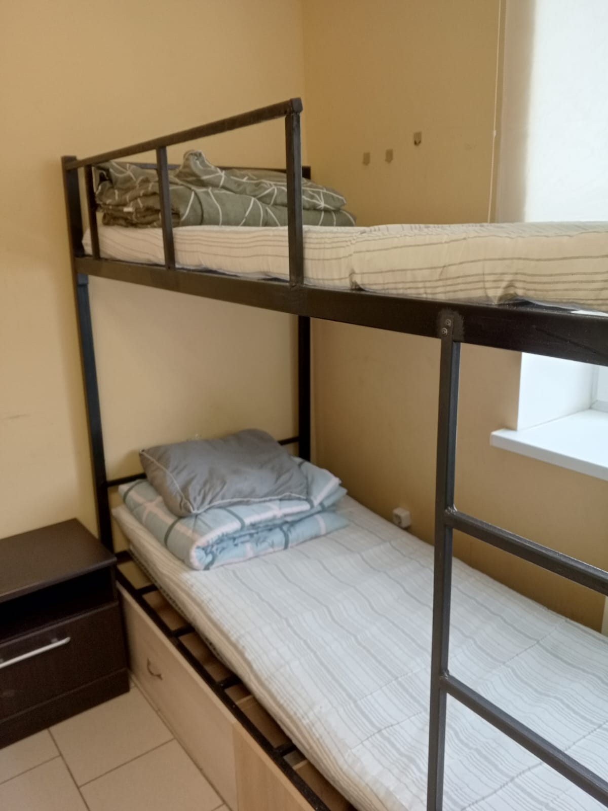 Двухместный номер с 1 кроватью или 2 отдельными кроватями и общей ванной комнатой