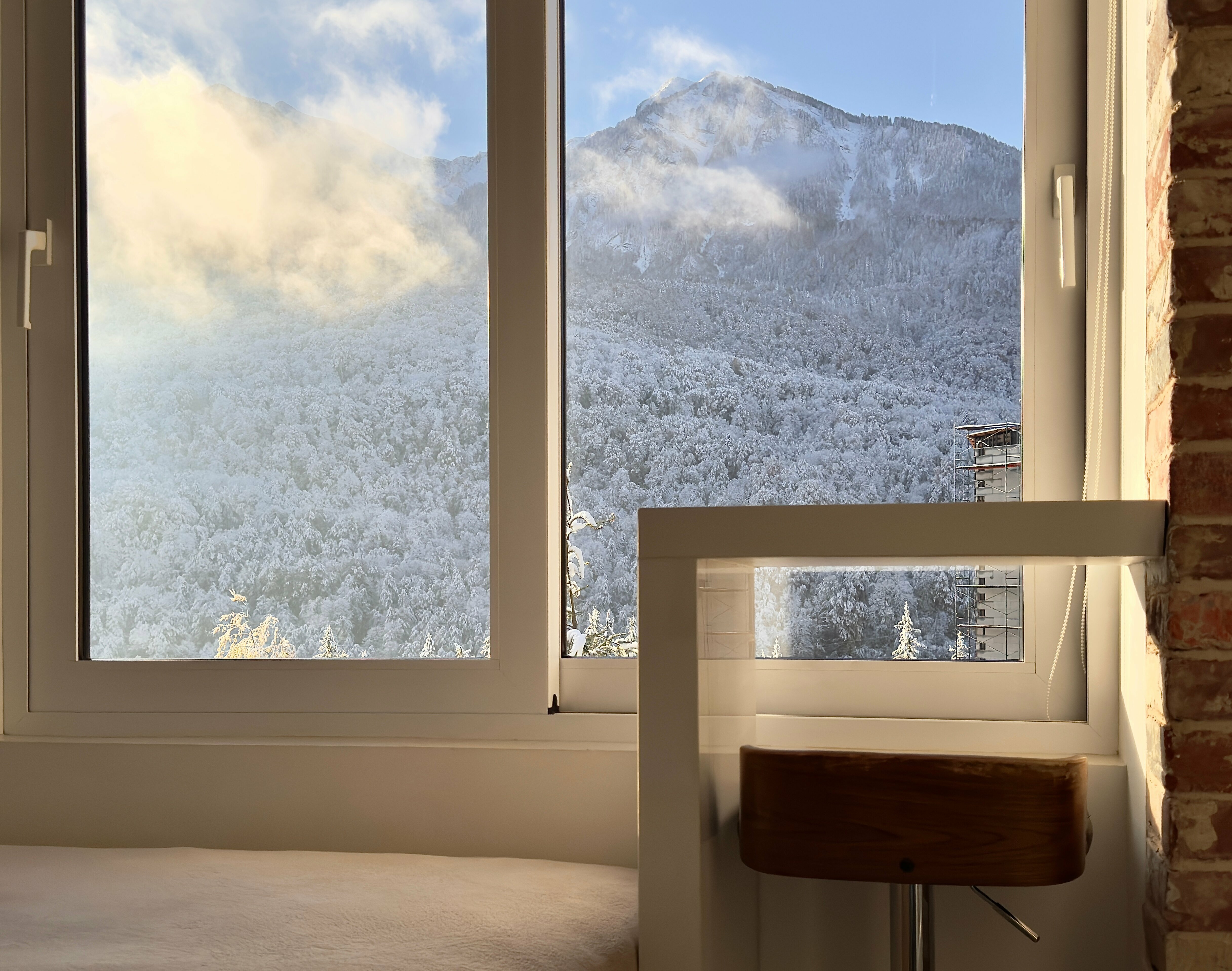 Двухместный номер с 1 кроватью и видом на горы