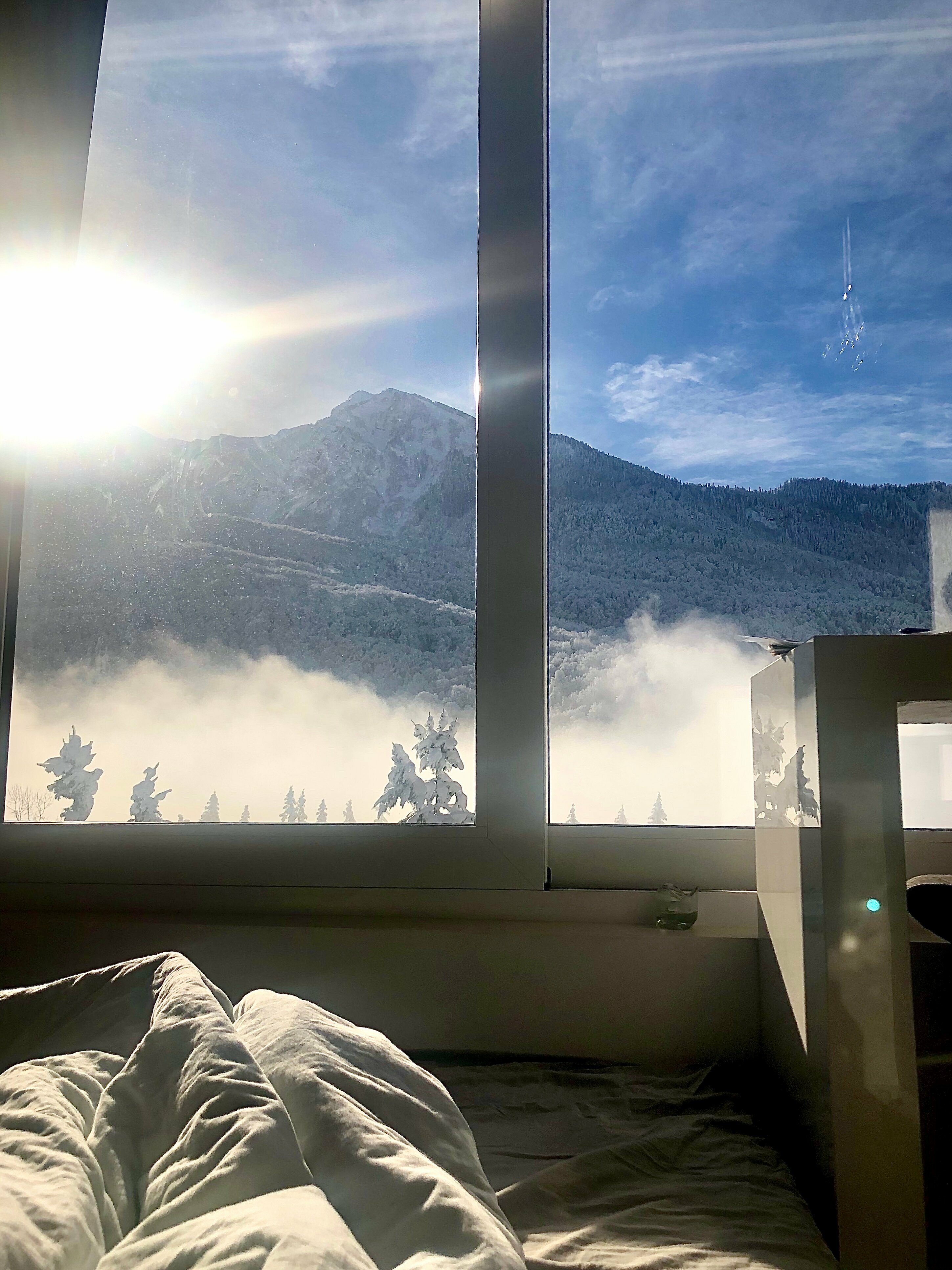 Двухместный номер с 1 кроватью и видом на горы