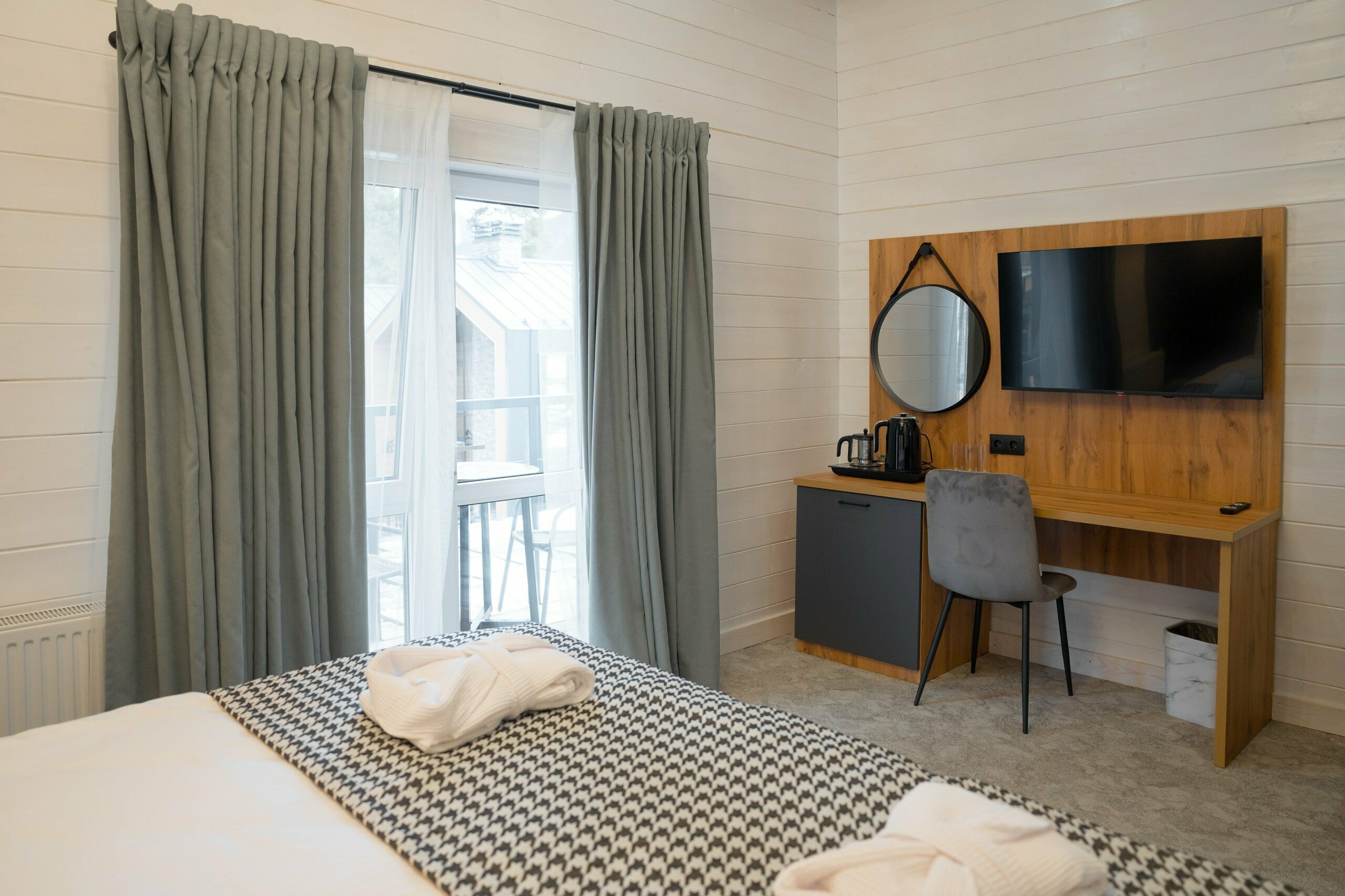 Двухместный номер с 1 кроватью и видом на горы