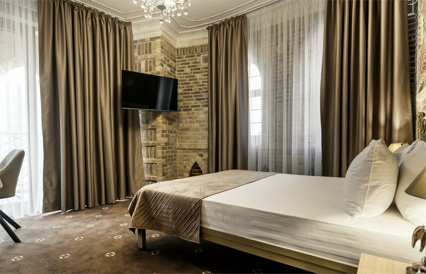 Двухместный номер с 1 кроватью и балконом