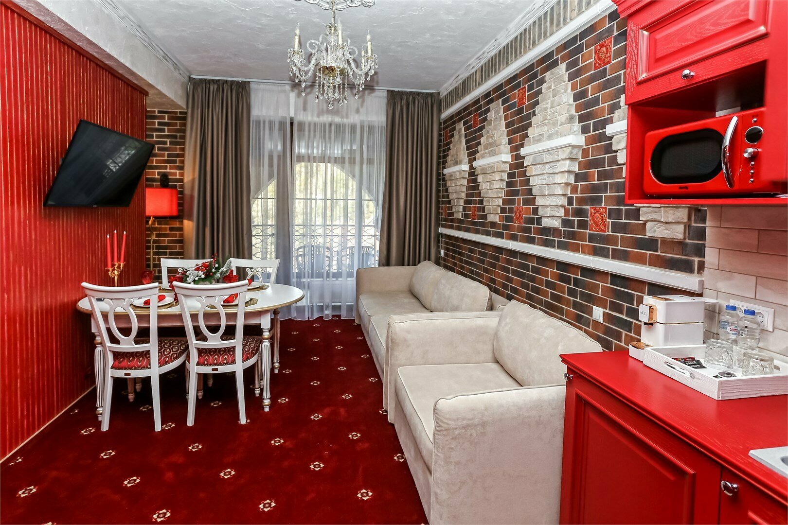 Двухместный номер с 1 кроватью и балконом