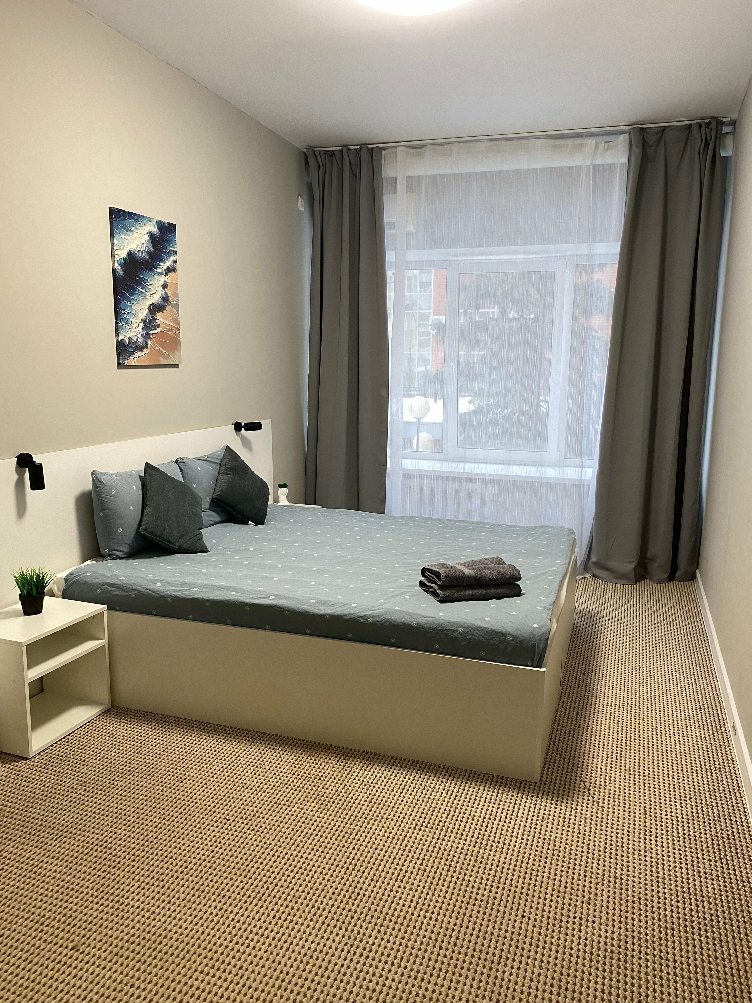 Двухместный номер с 1 кроватью или 2 отдельными кроватями и общей ванной комнатой