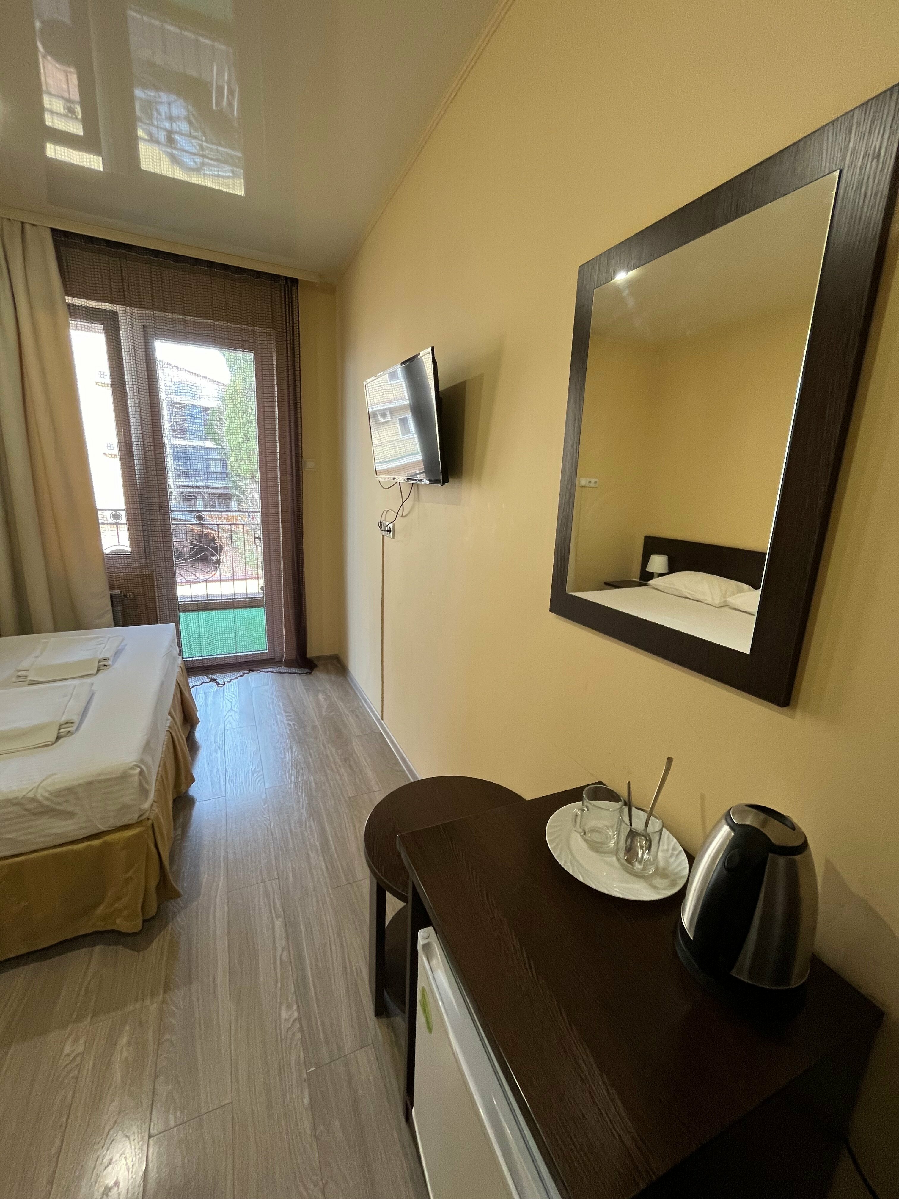 Двухместный номер с 1 кроватью и балконом