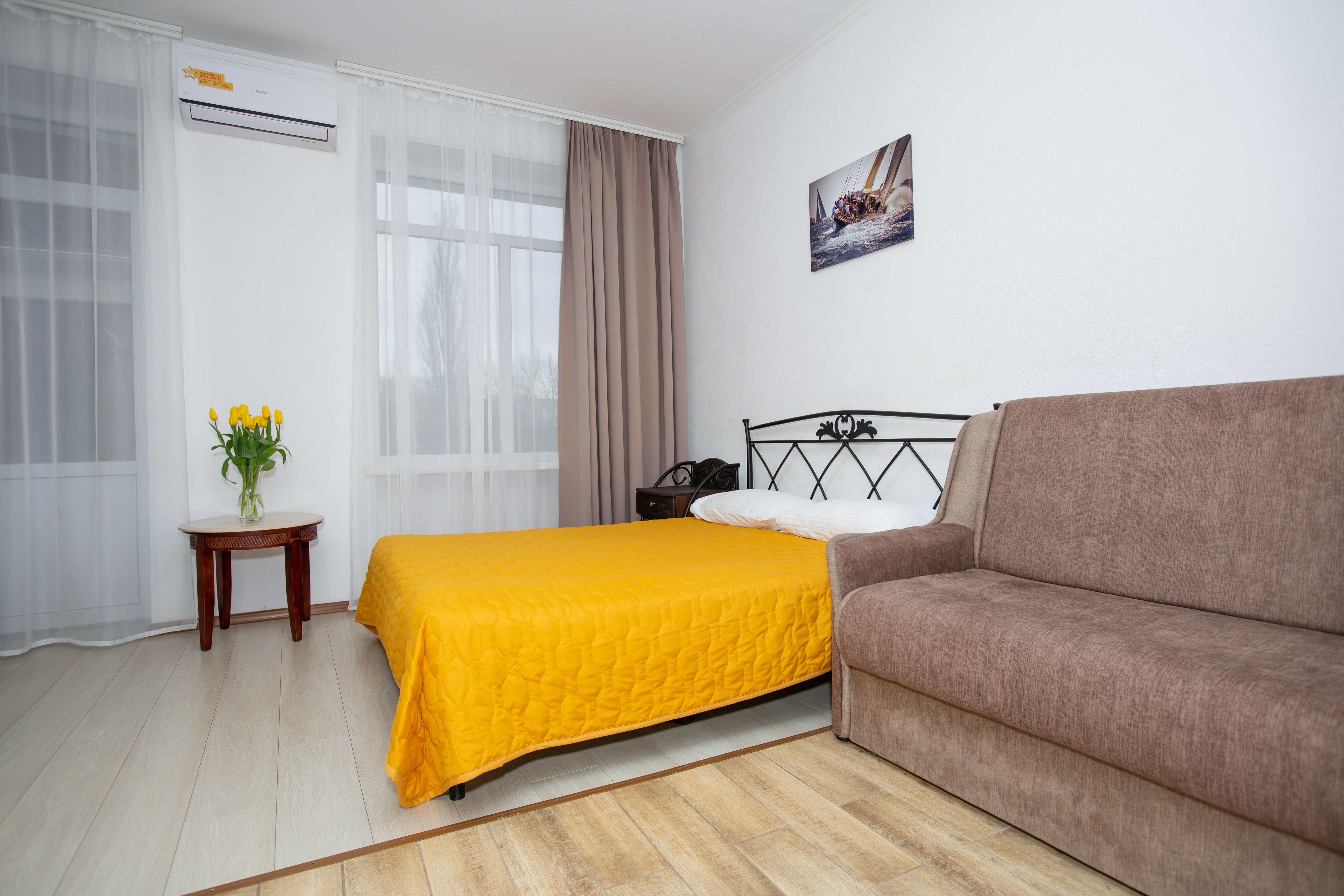 Двухместный номер Делюкс с 1 кроватью и балконом