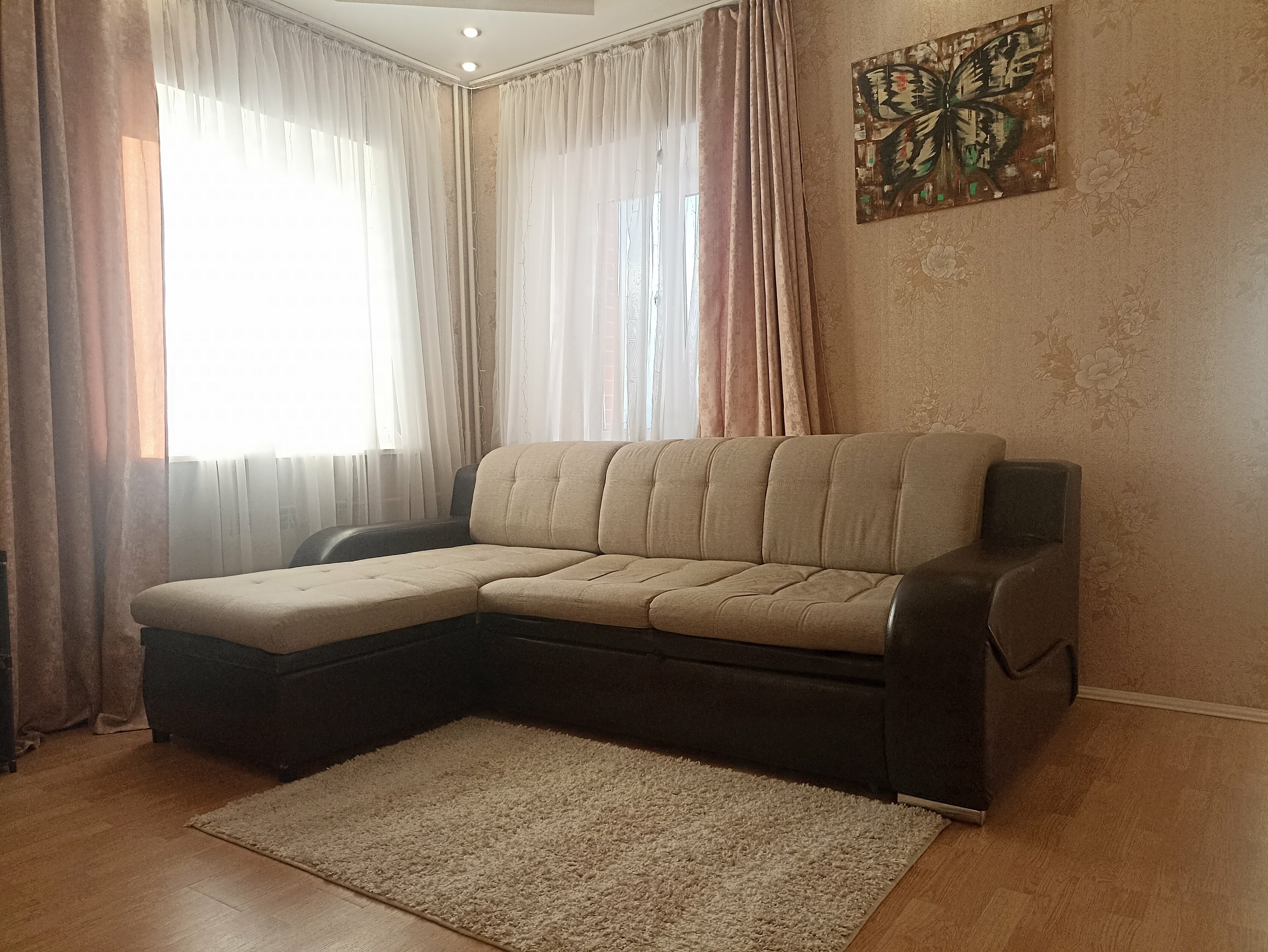 Апартаменты большие с кухней с 2 спальнями (8 человек)