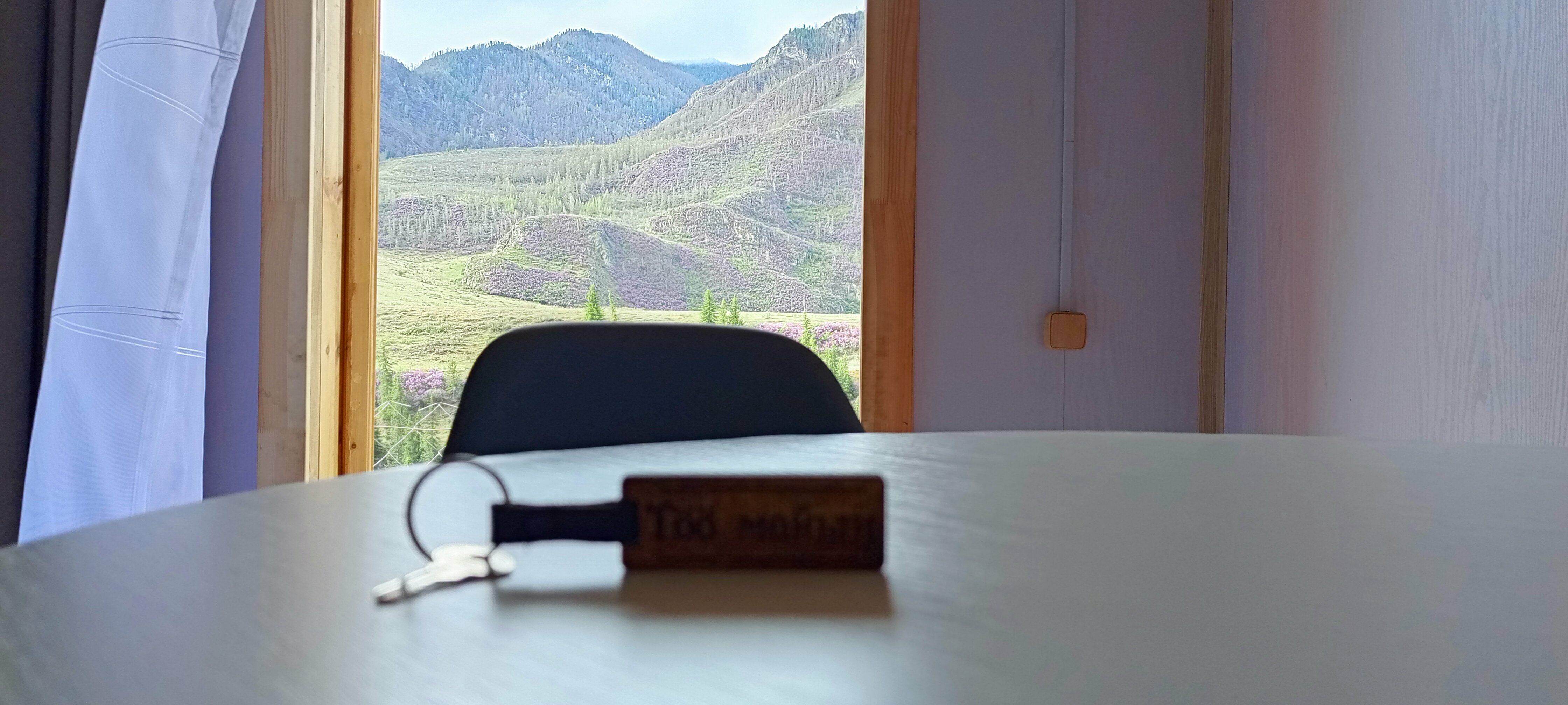 Двухместный номер с 2 отдельными кроватями, вид на горы