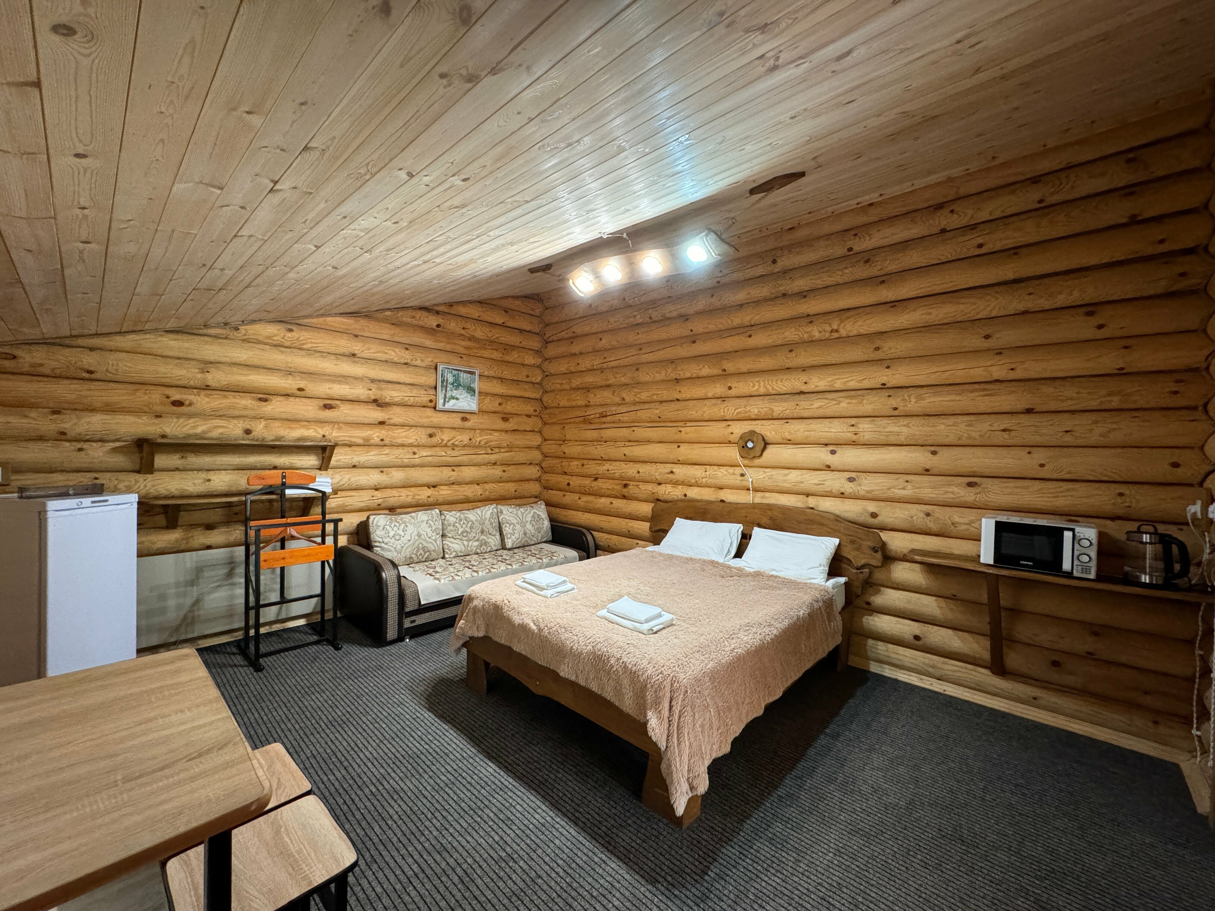 Шале-студия с двухспальной кроватью и раскладным диваном