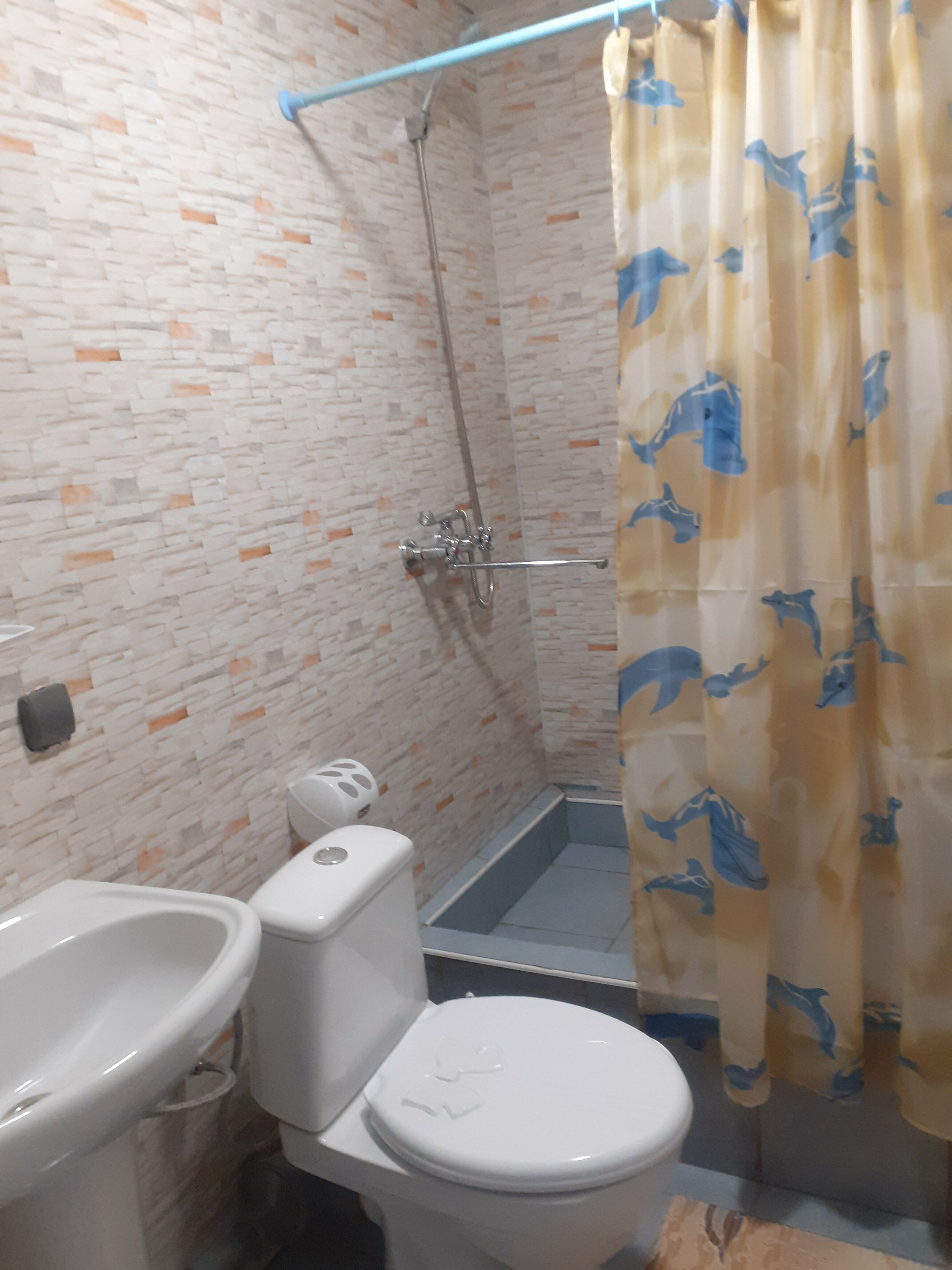 Двухместный с 1 кроватью или 2 отдельными кроватями и душем