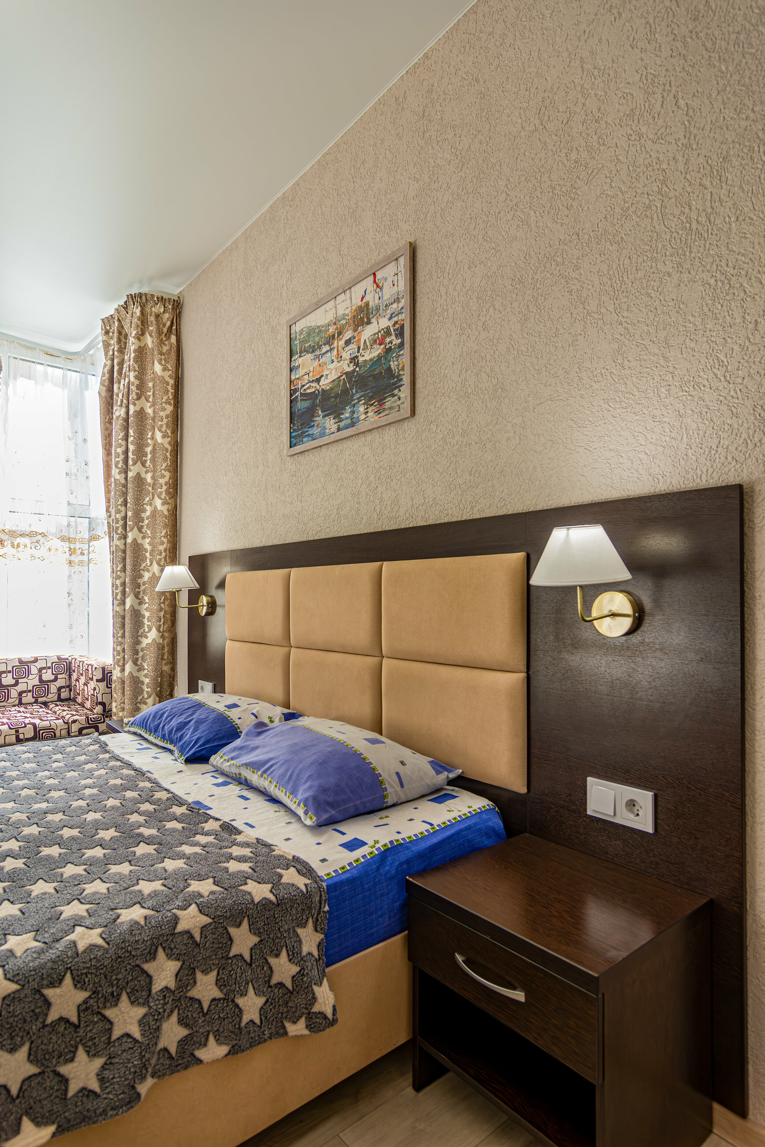 Четырехместный номер с видом на сад