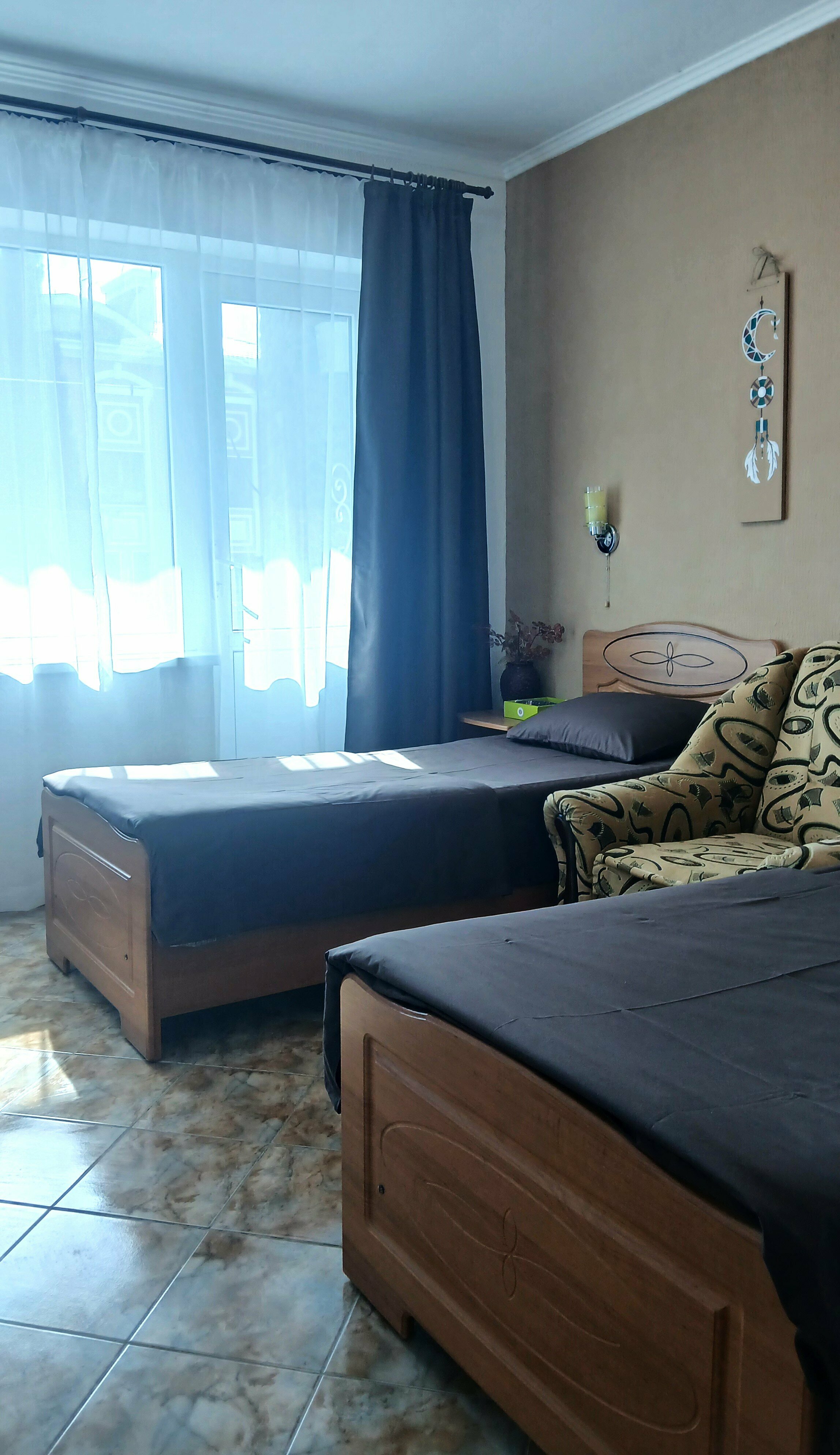 Двухместный номер с 2 отдельными кроватями и балконом