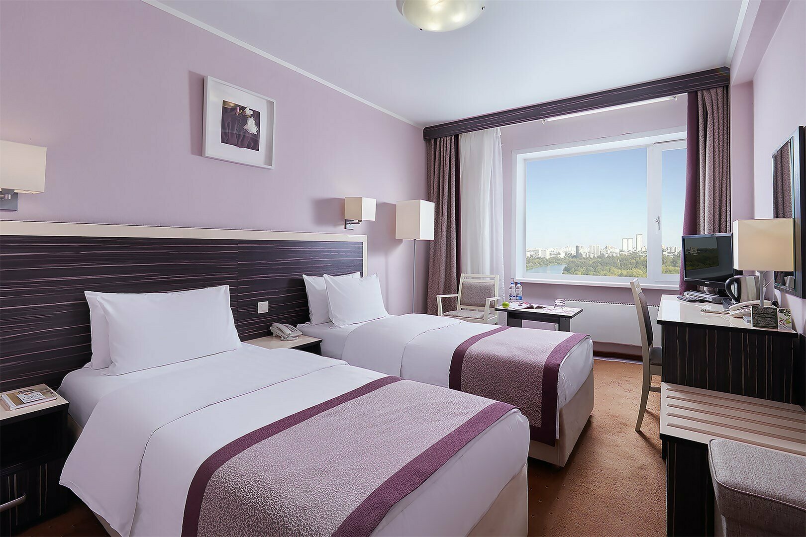 Первый класс с двумя кроватями --- (ИЗМАЙЛОВО ОТЕЛЬ ДЕЛЬТА 4*)