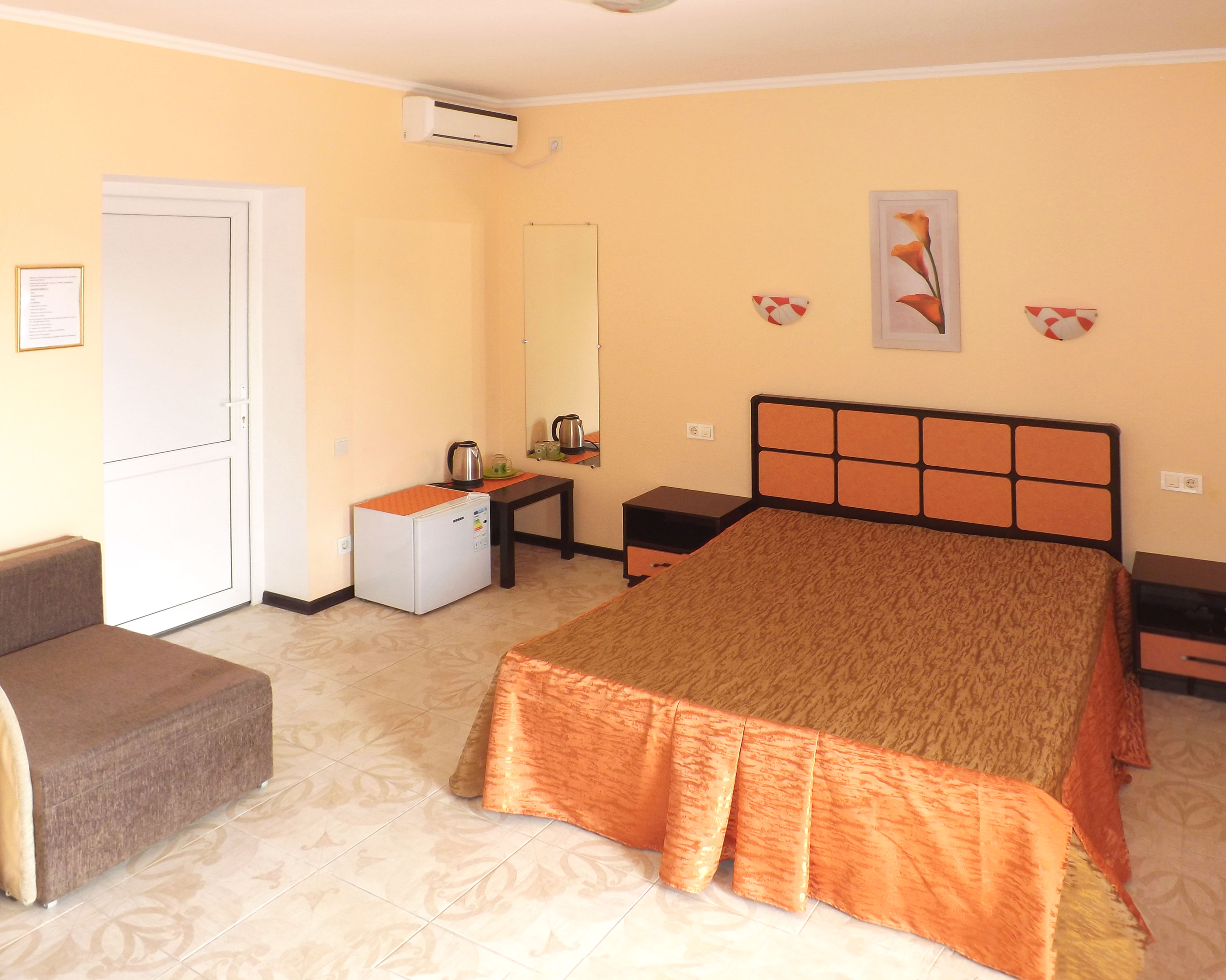 Двухместный номер с 1 кроватью и балконом, вид на море