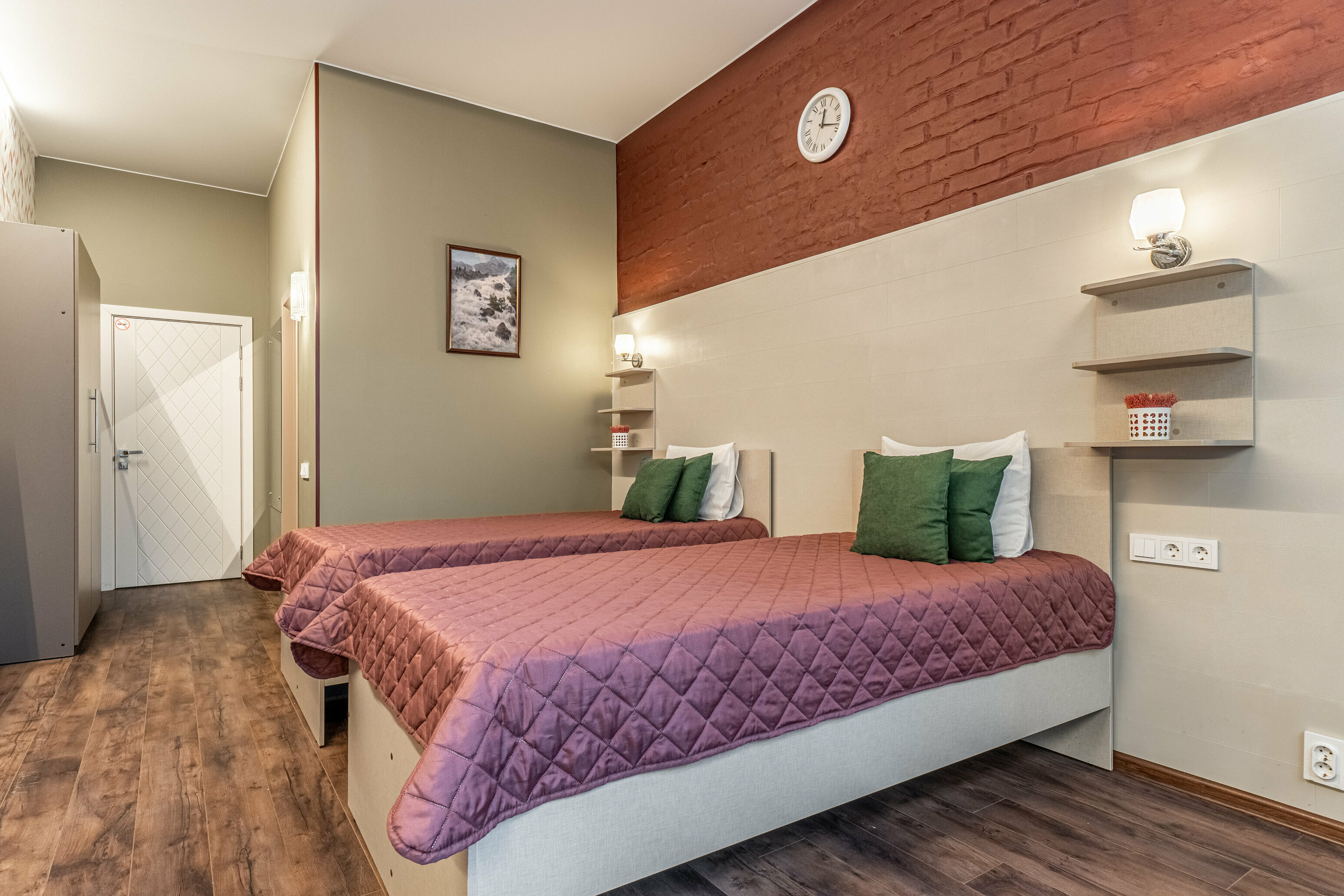 Двухместный номер с 2 отдельными кроватями и ванной