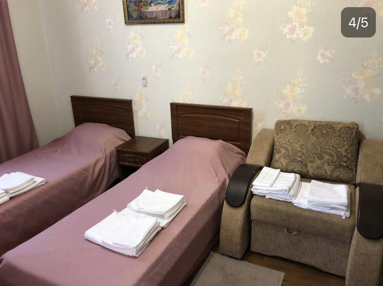 Полулюкс с двумя одноместными кроватями и балконом