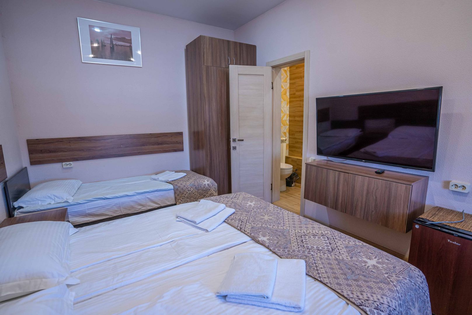 Трехместный номер с террасой