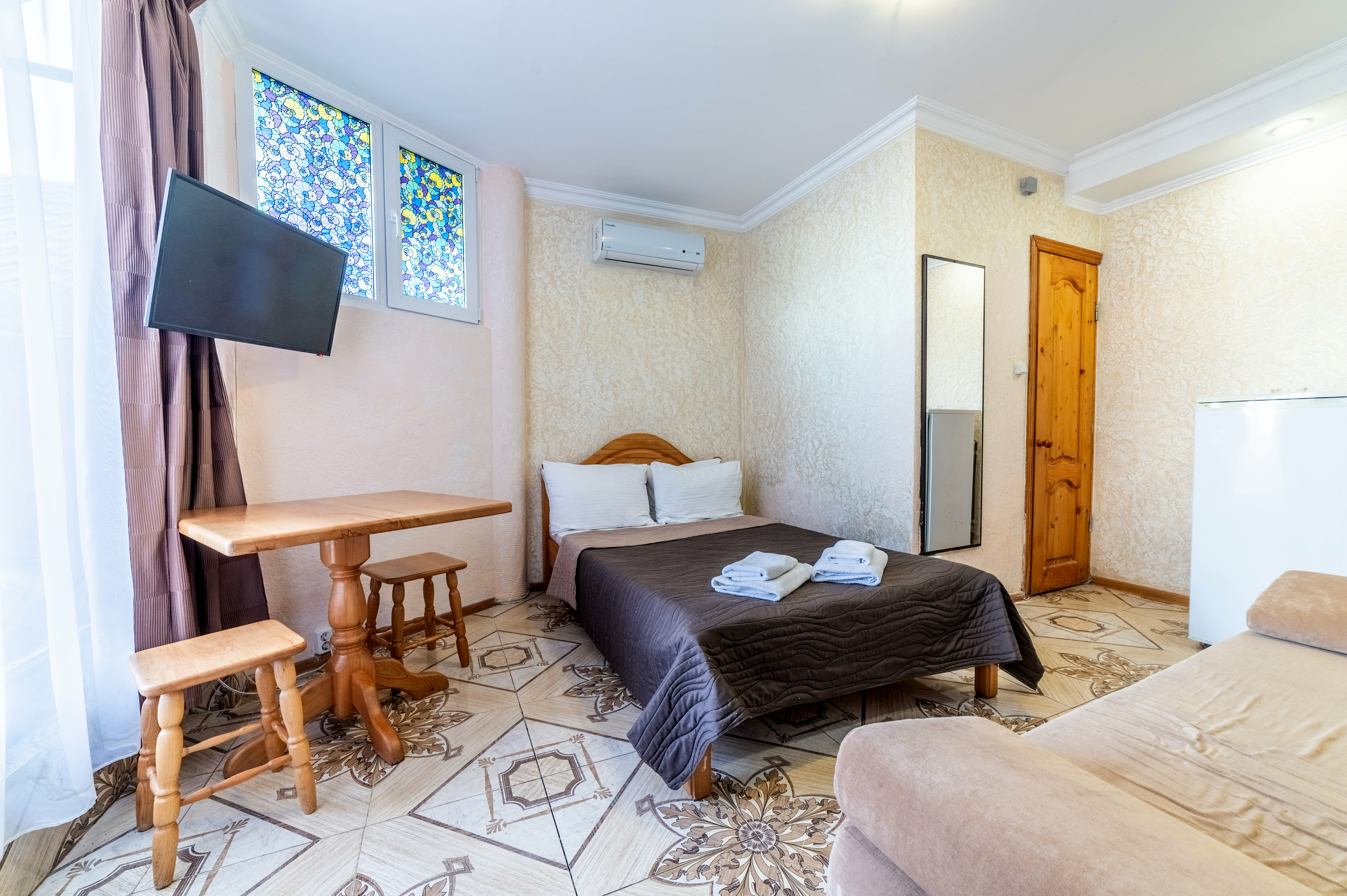 Двухместный номер с 1 кроватью и балконом